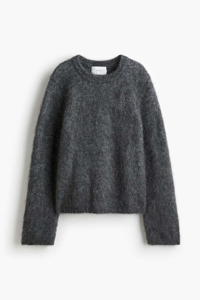 Mohair-blend jumper - Dark grey marl/Cream/Dark beige/Black/Bright blue/Bright red - 1