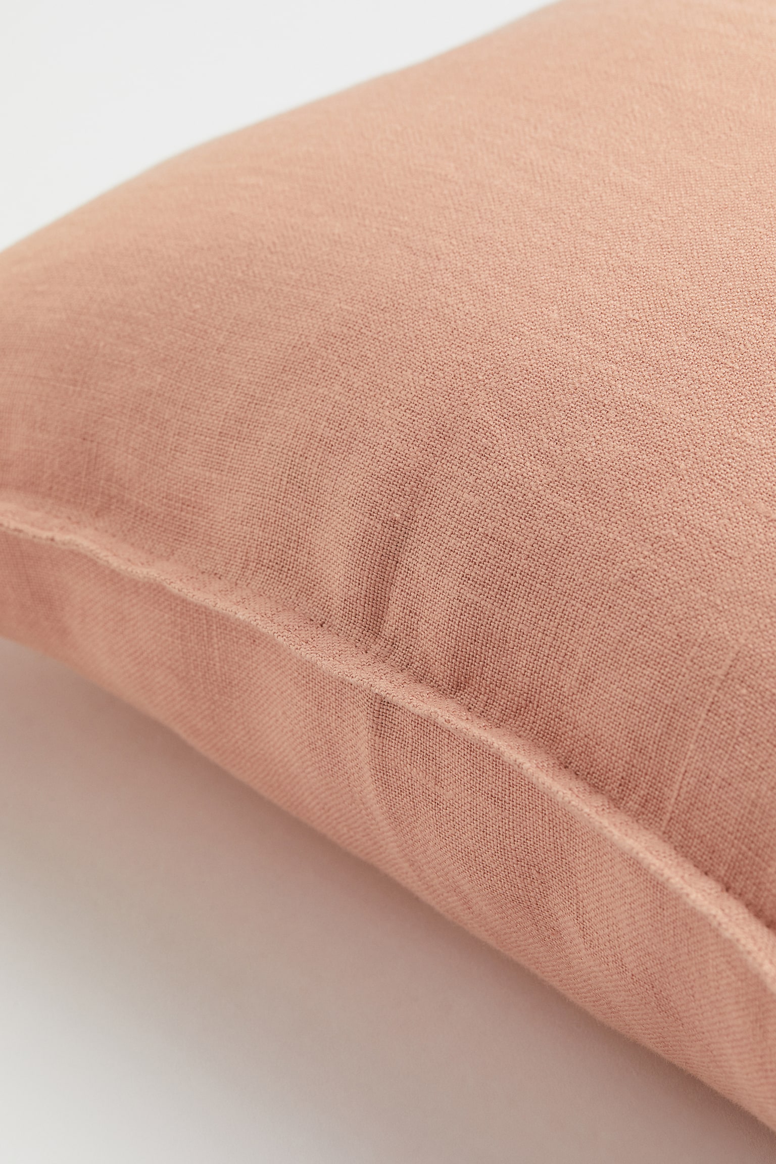 Washed linen cushion cover - Apricot/Dark khaki green/Beige/Linen beige/Light blue/Greige/Dark red/Light brown/Greige/Light purple/Yellow/Green/Dark chocolate brown/Royal blue - 2