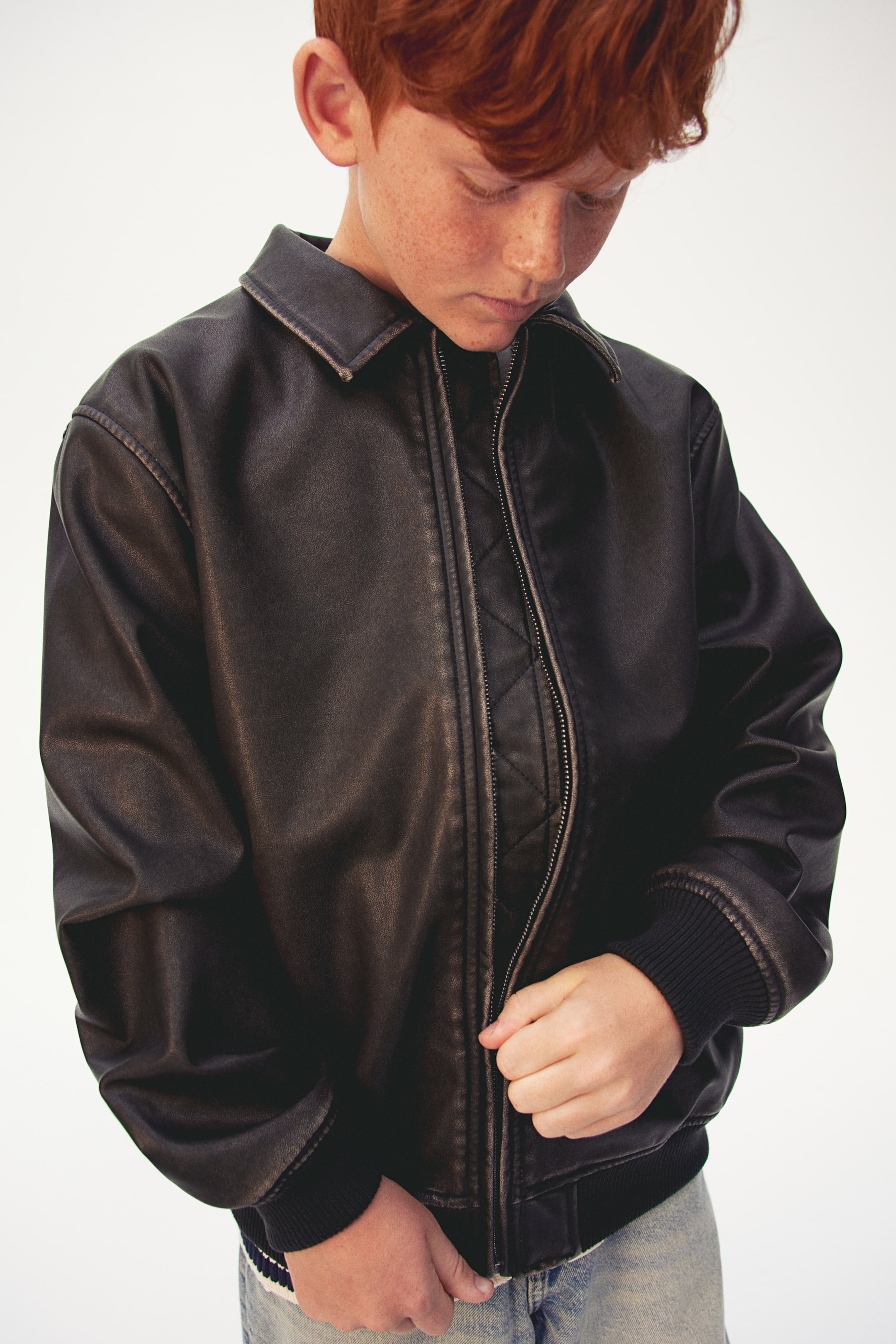 Coated Bomber Jacket