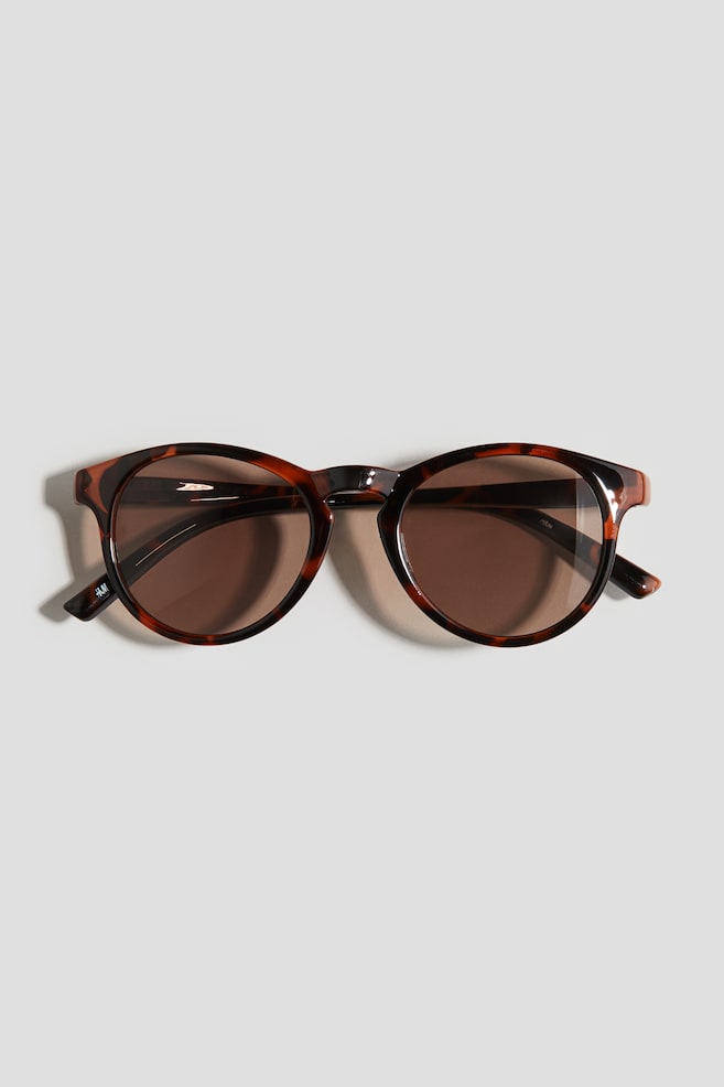 Lunettes de soleil - Marron/motif écaille de tortue - 1