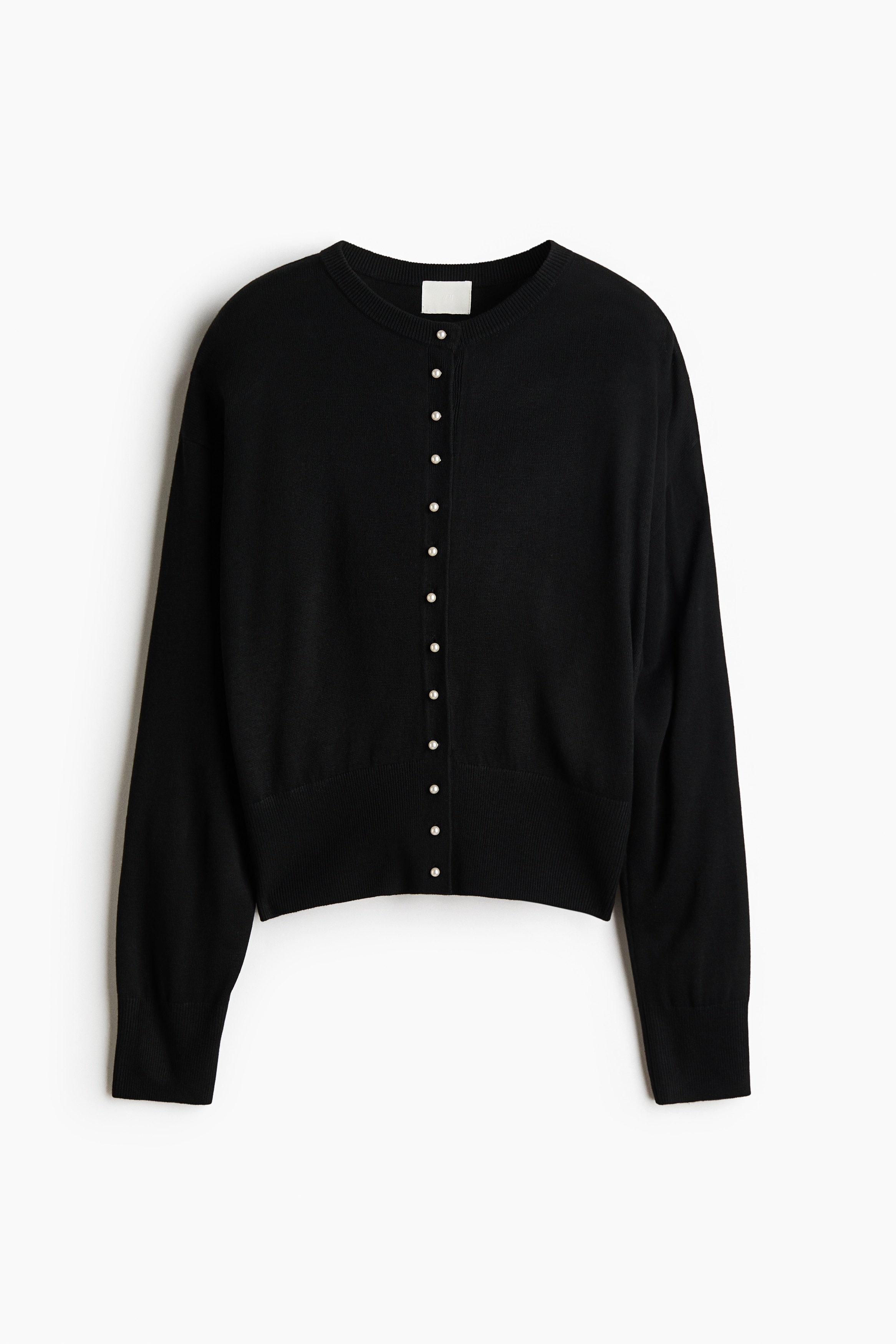 Cardigan aus Viskosegemisch - Black/Weinrot/Hellbeige