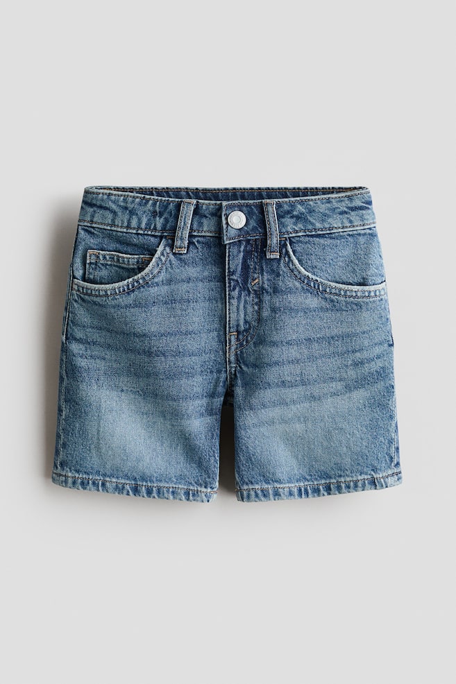 Denim shorts - Denim blue/Pale denim blue/Washed black - 1