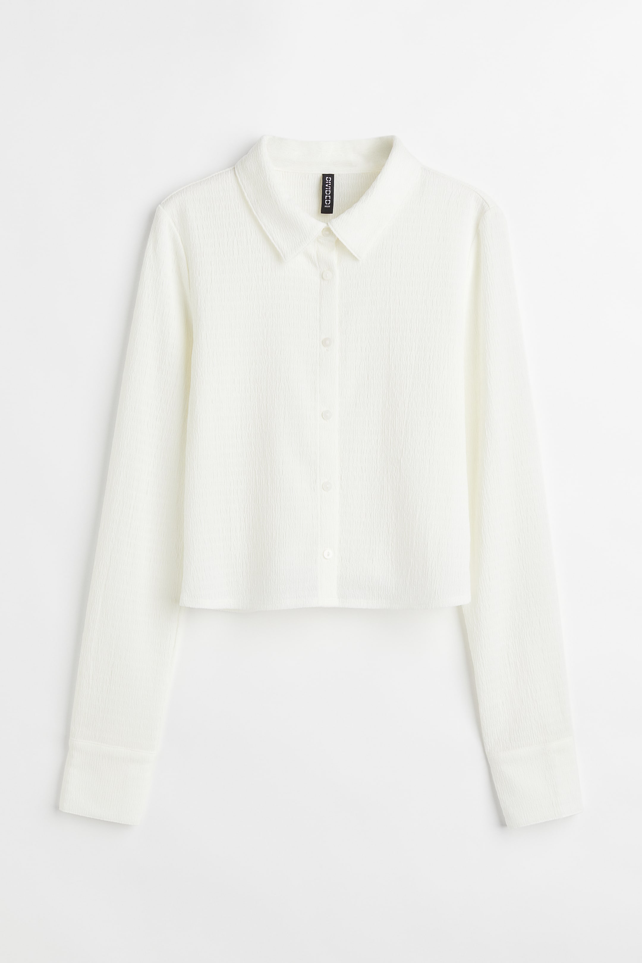 View larger image: Crinkled shirt - White - Ladies | H&M IN 1