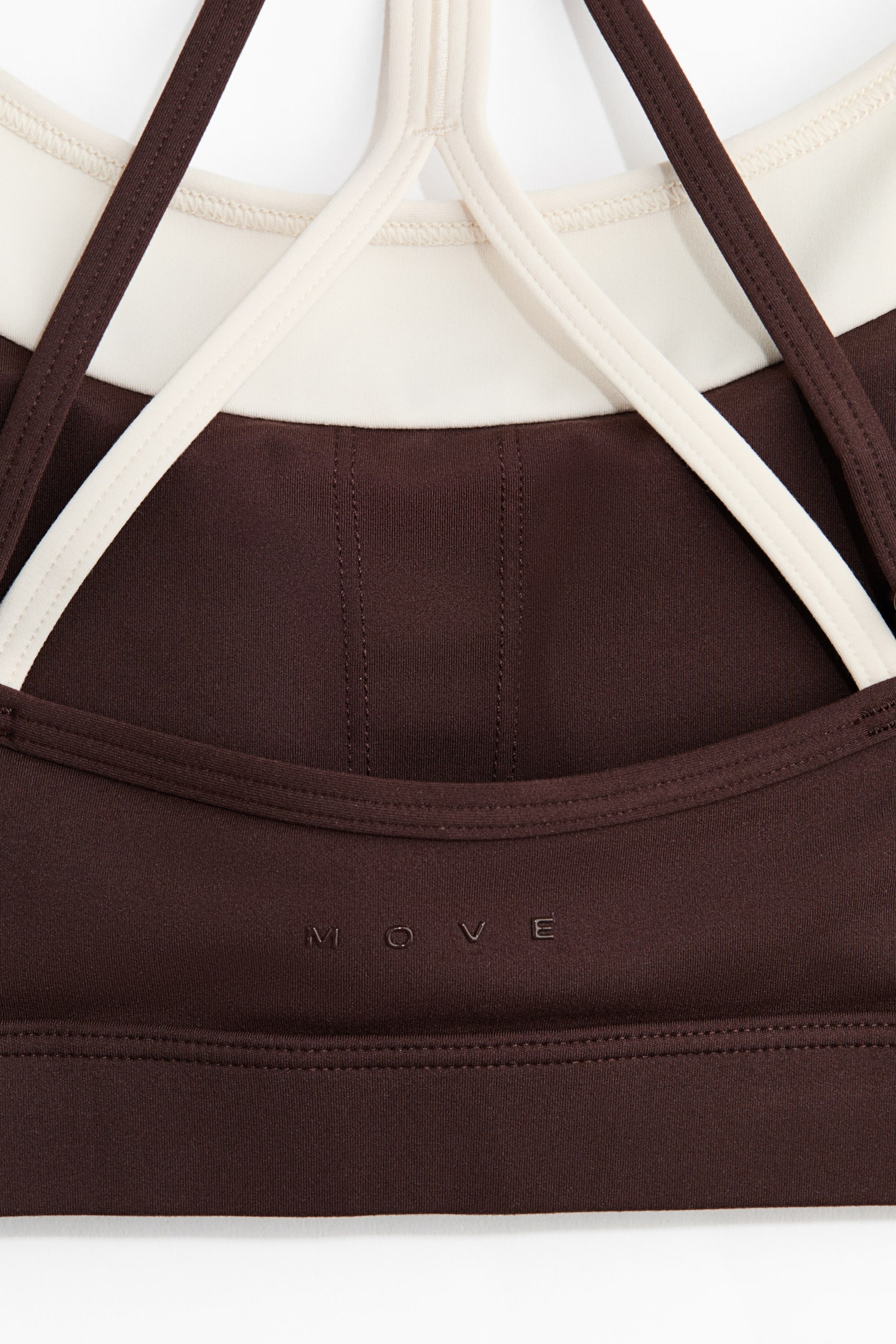 Sports bra with SoftMove™ - Warm brown/Butter yellow/Light truffle/Colour block/Moss green - 6