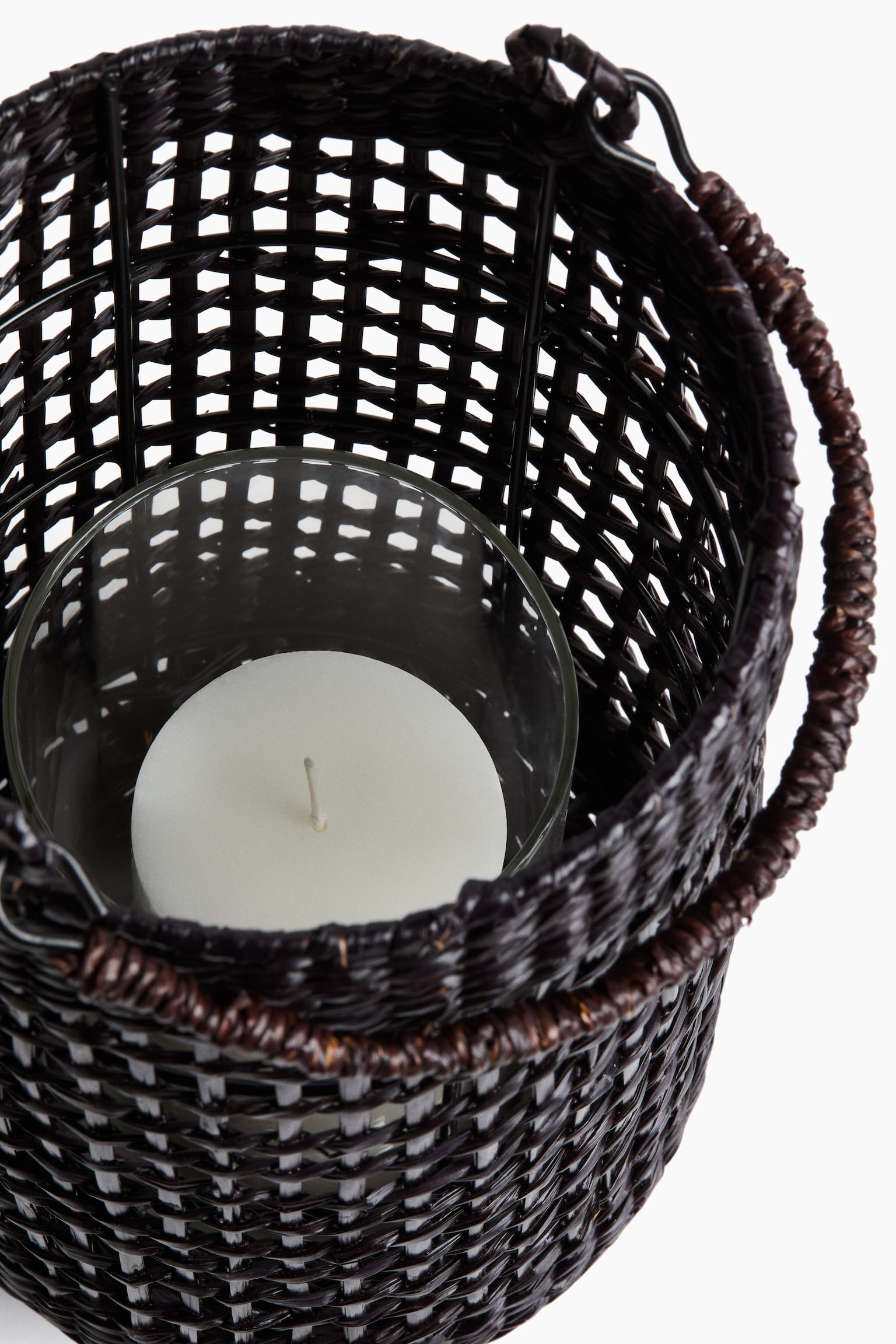 Large seagrass lantern-Dark brown - 2