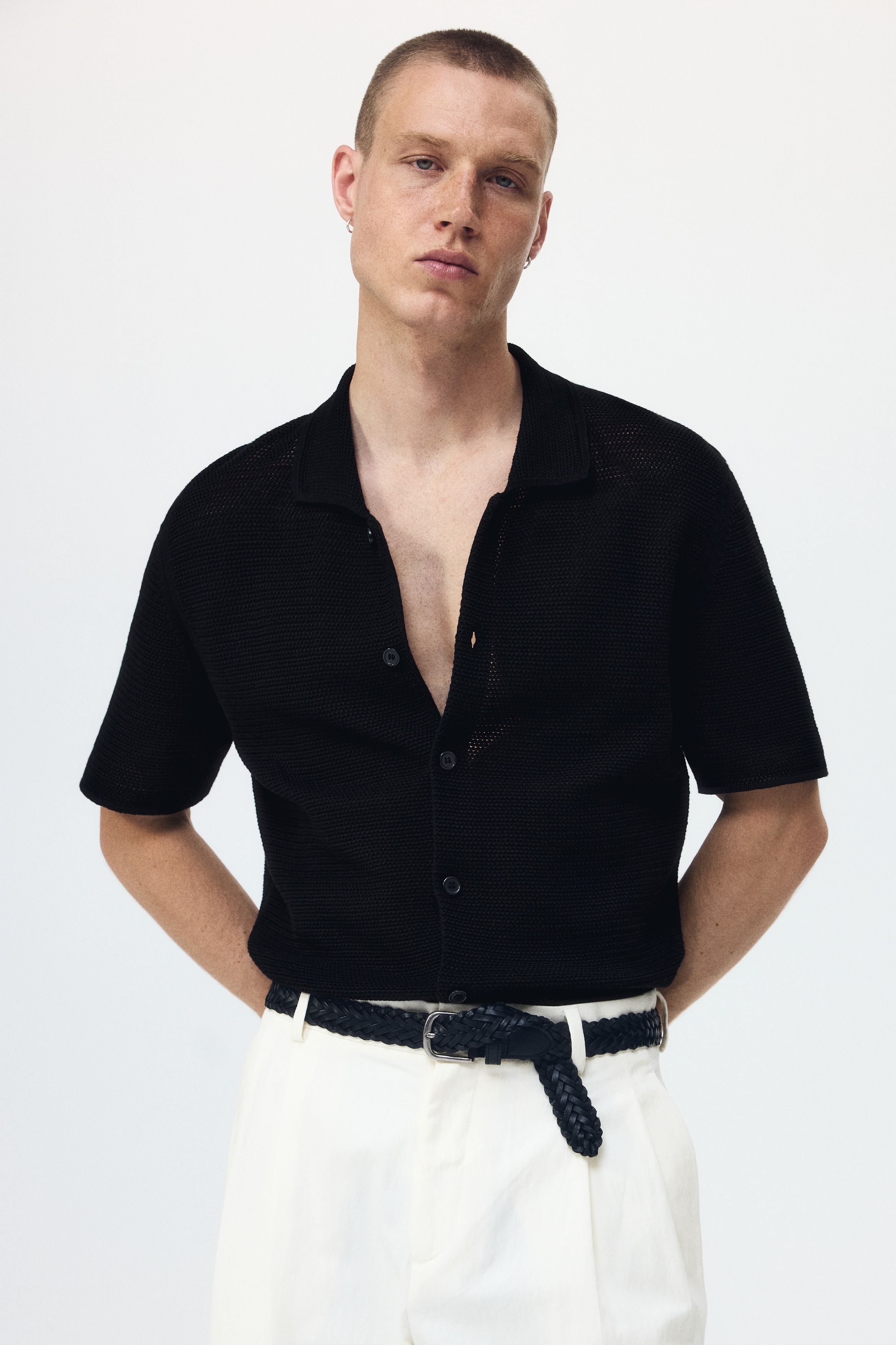 Regular-Fit Open-Knit Shirt from H&M - $49.99