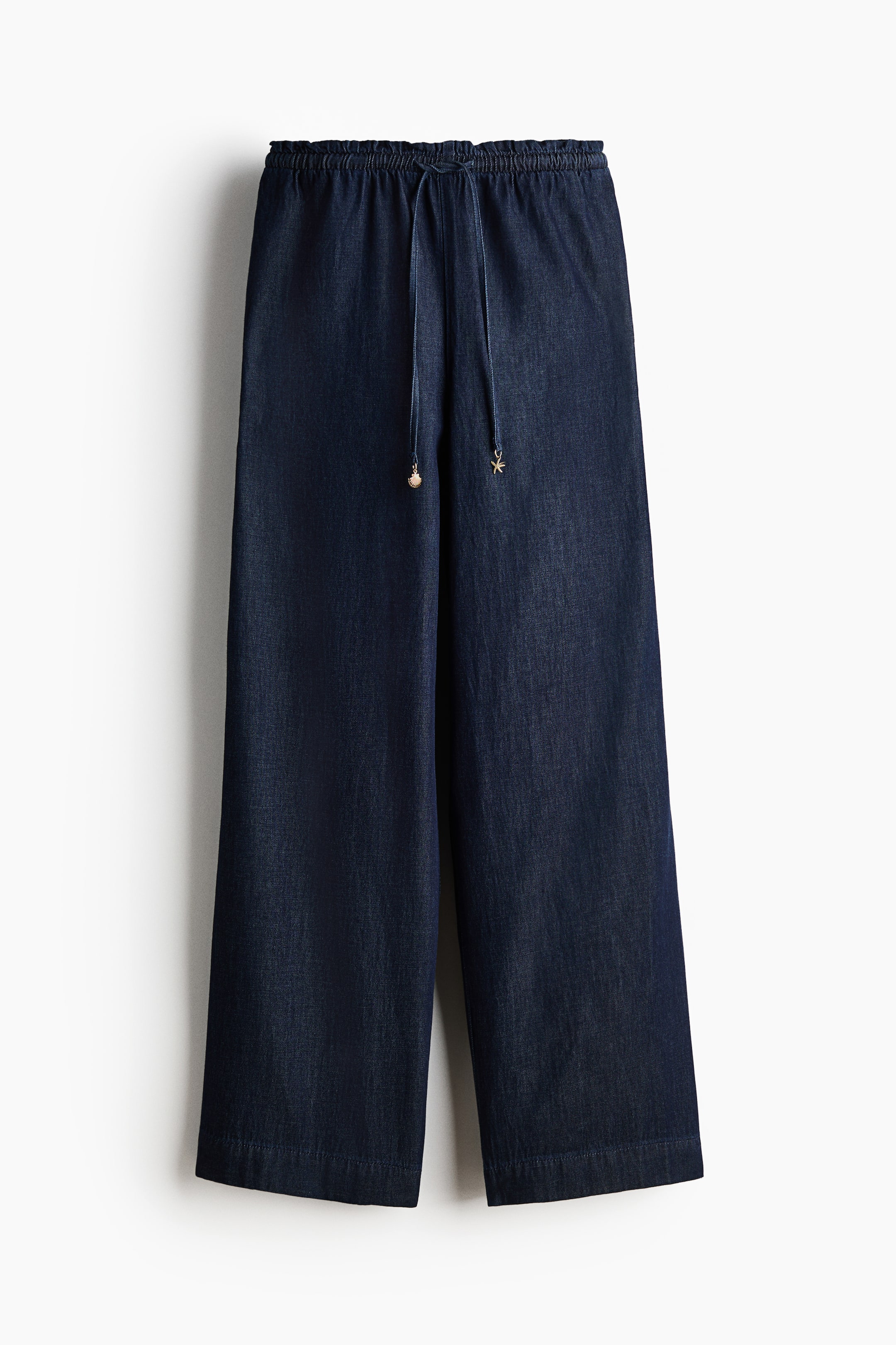 Wide-Cut Paper-Bag Pants