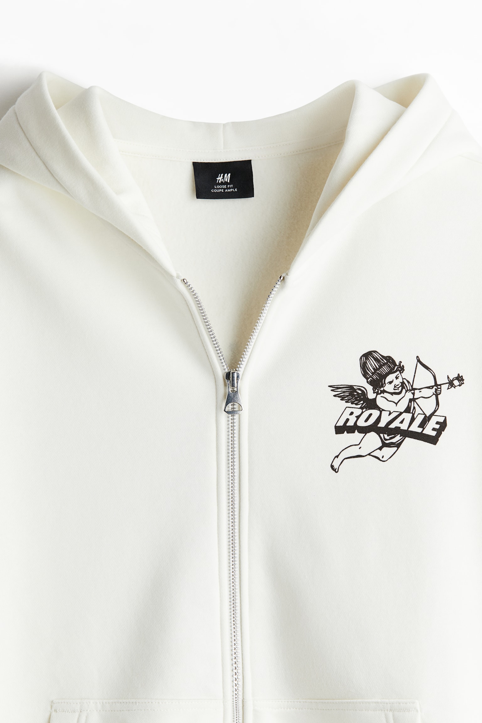 Relaxed Fit Zip-through hoodie - White/Royale/Black/LA Privileges - 8