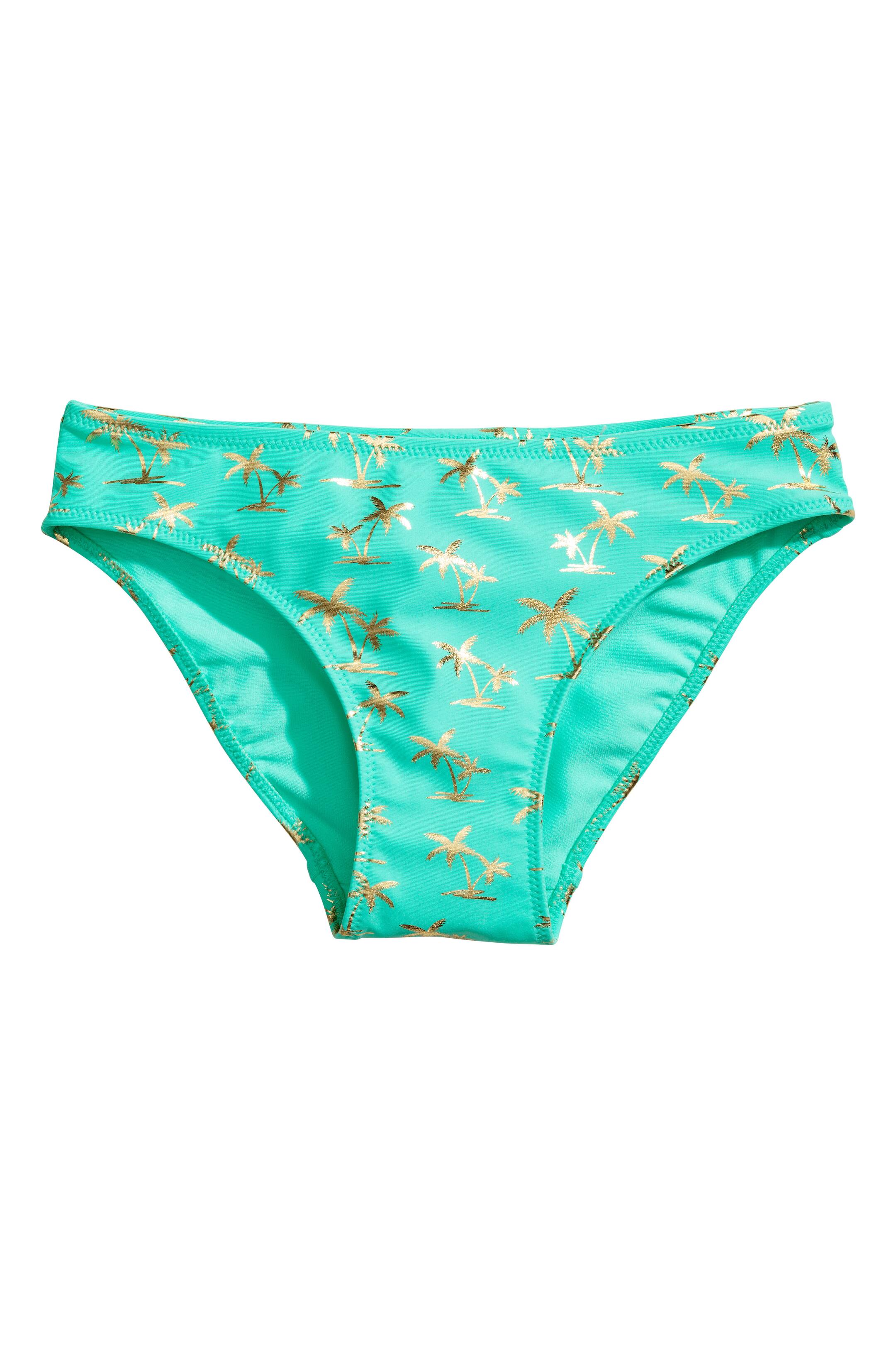 View larger image: Triangle bikini - Turquoise/Palms - Kids | H&M GB 1