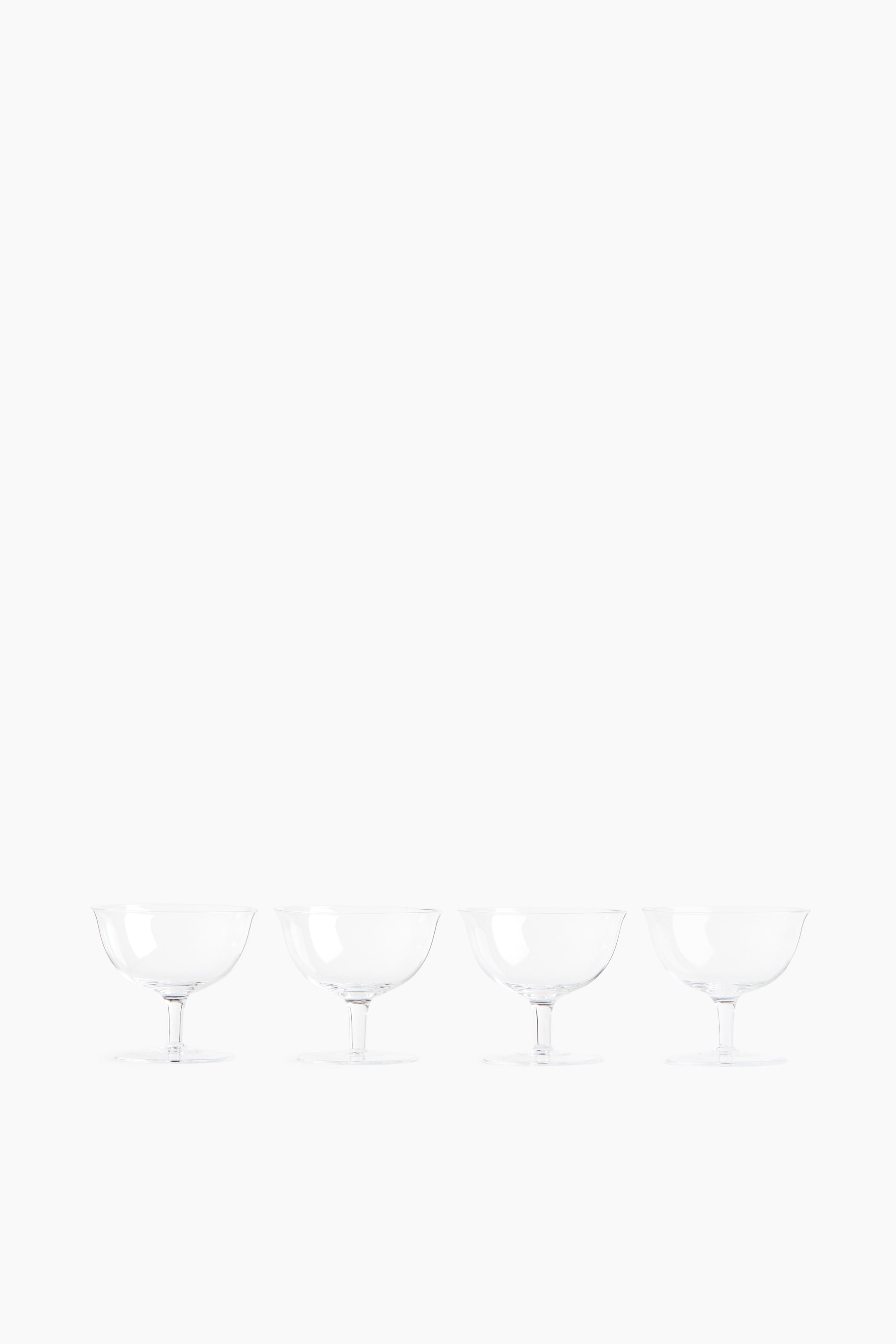 4-Pack Delicate Footed Bowls