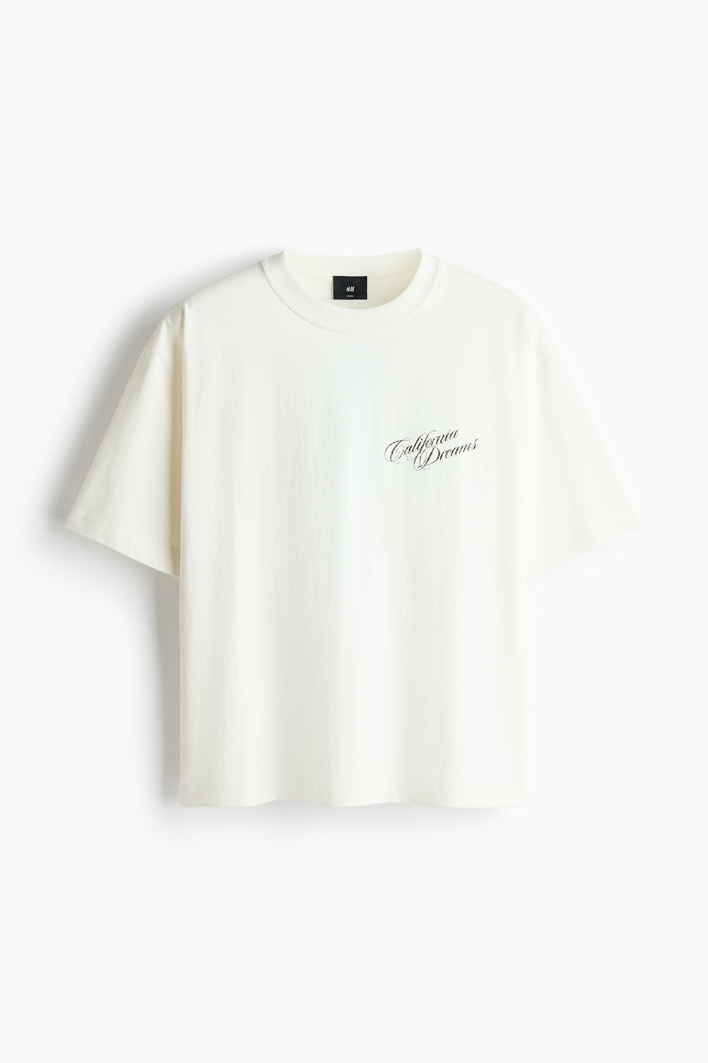 T-shirt imprimé ample-Blanc/California Dreams