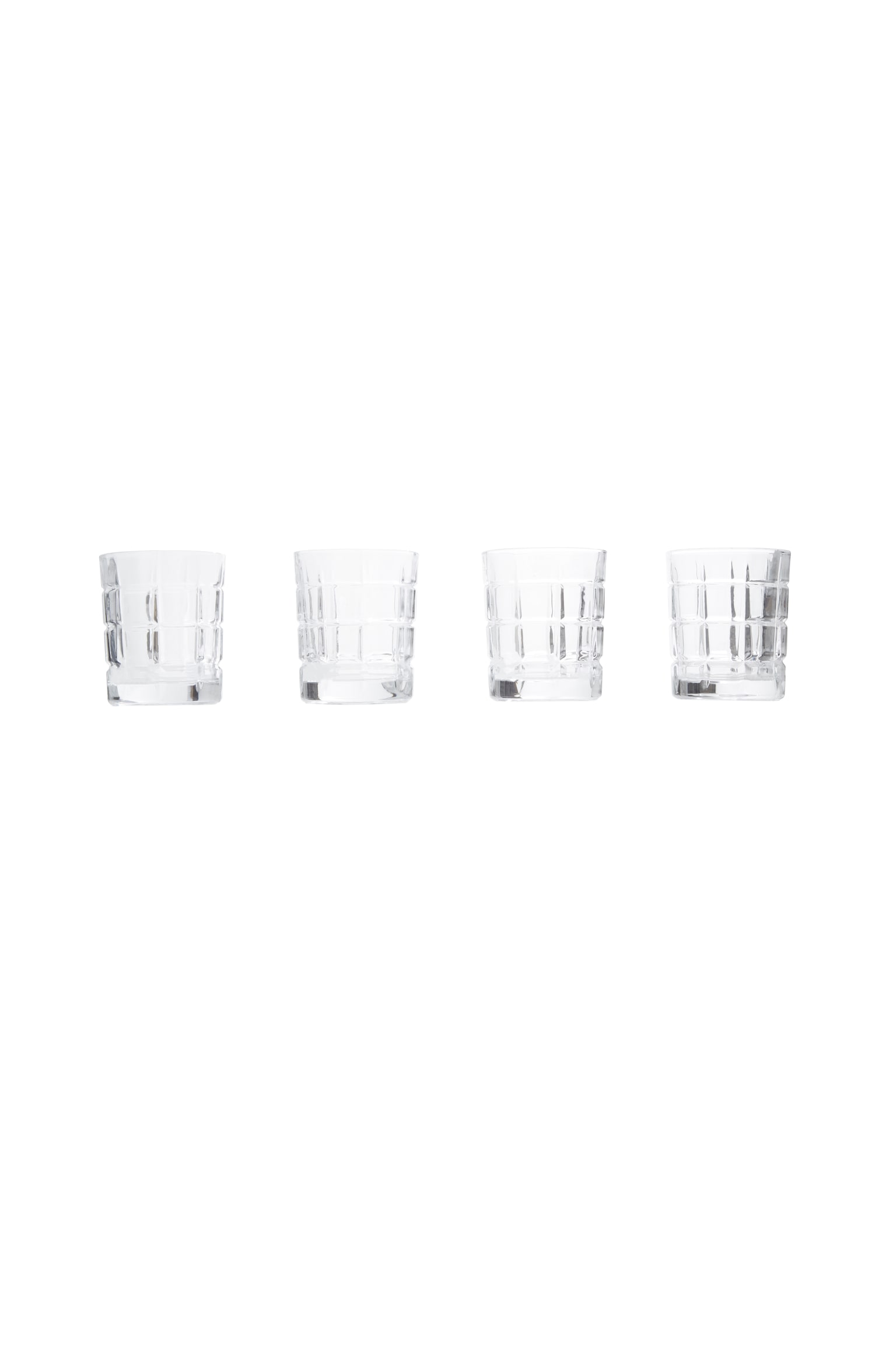 Set Of Four Auclair Glass Tumblers - Clear - 1