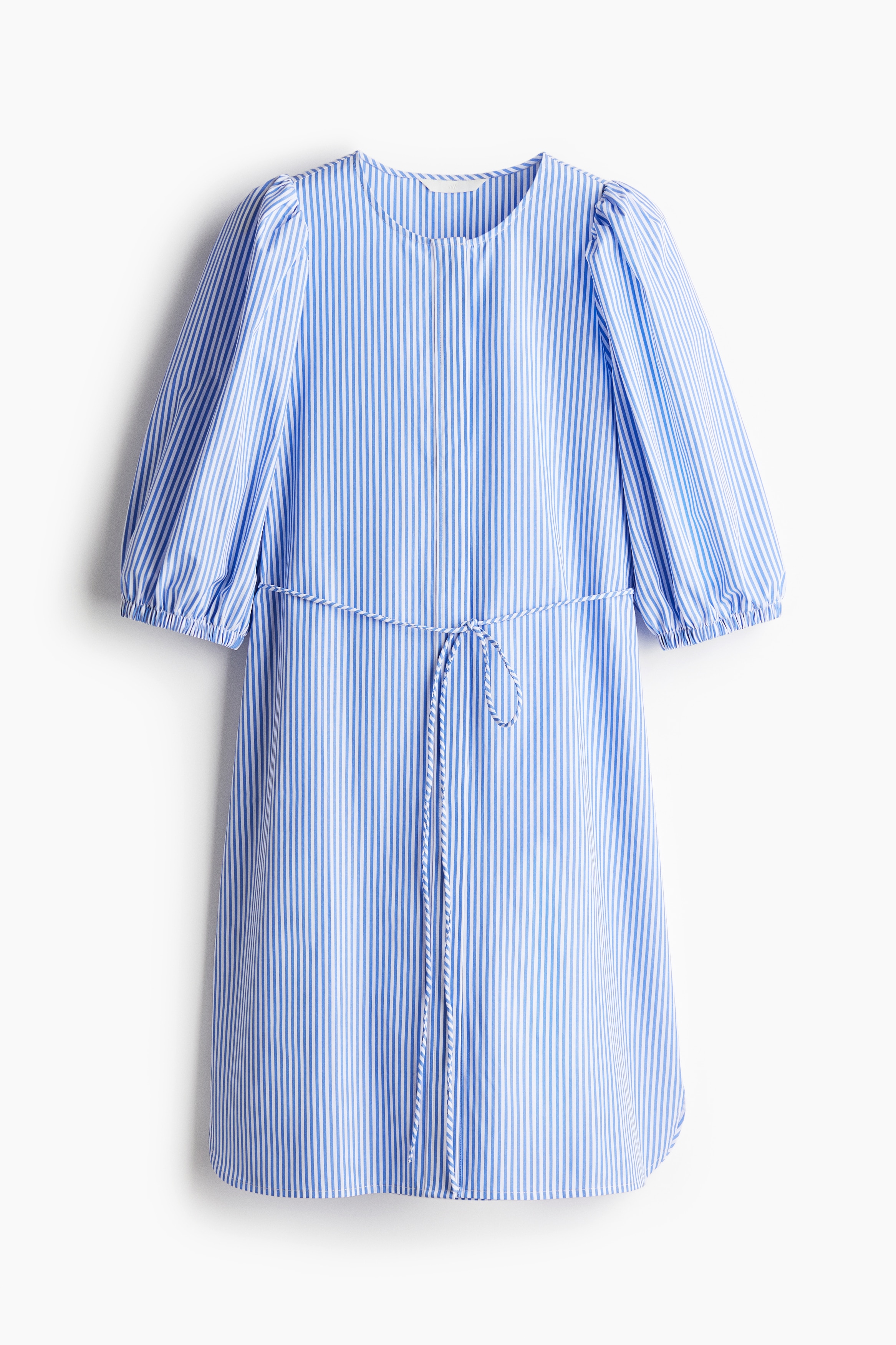 Puff-sleeved dress - Blue/Striped/Navy blue/Patterned/White/Blue patterned/White/Navy blue patterned