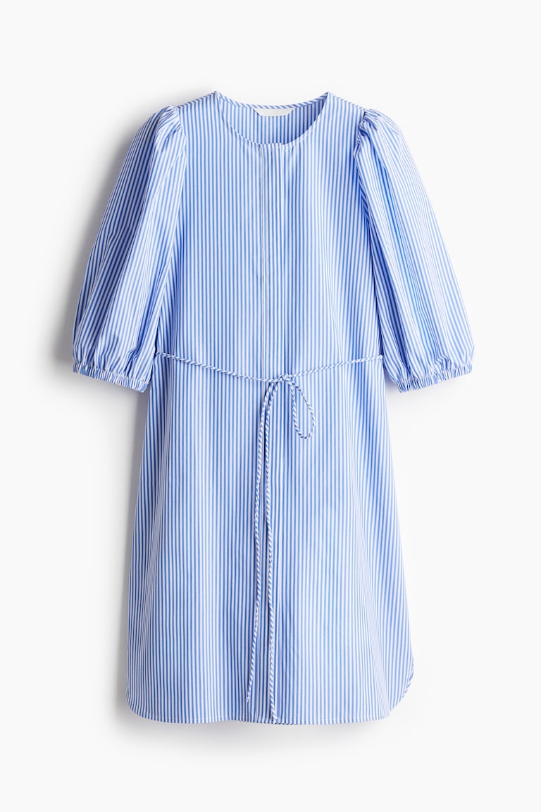 best chunky blue cheese dressing recipe 100% Cotton Blue Stripe Midi Dress - All Dresses