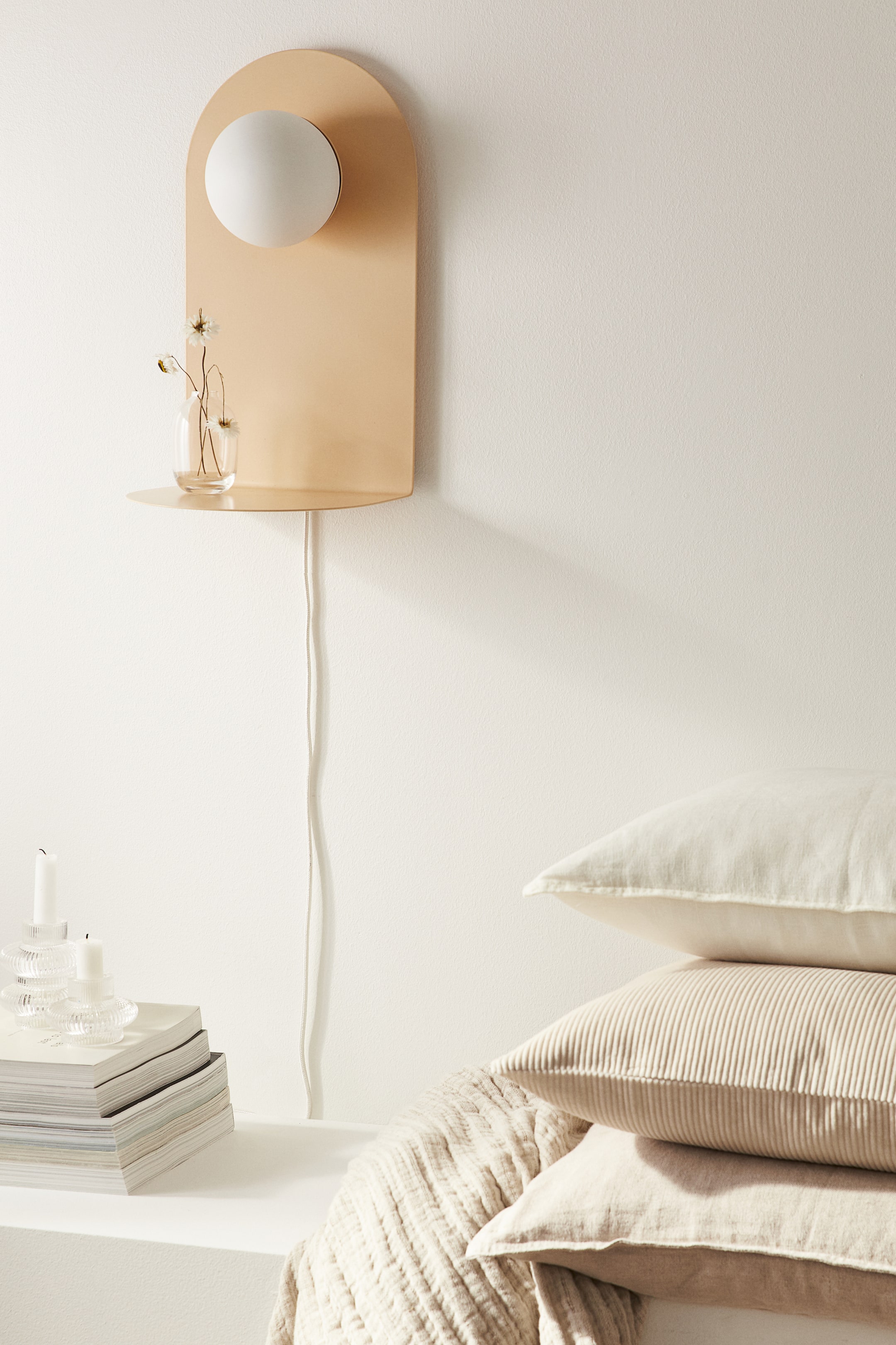 Wall Lamp with Shelf