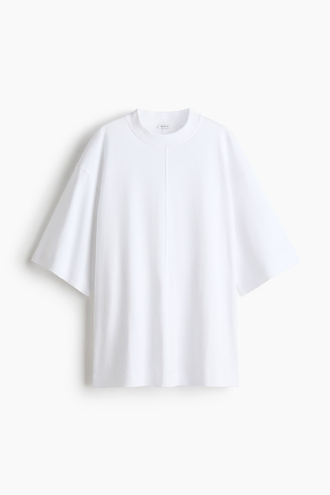 T-Shirt aus Baumwolle - Weiß/Schwarz - 1