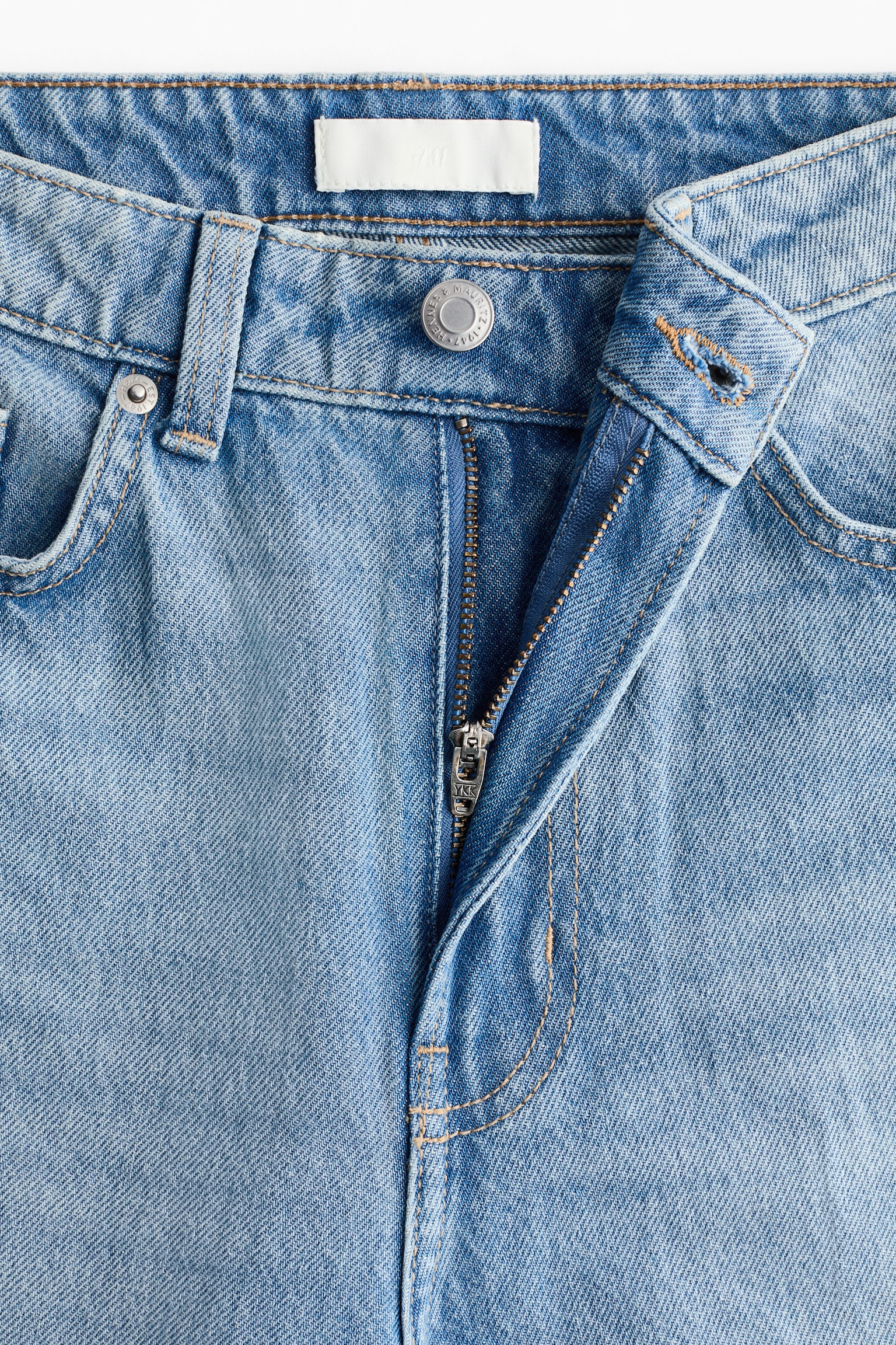 Wide High Waist Jeans - Helles Denimblau/Schwarz/Weiß/Dunkles Denimblau/Denimblau/Ausgewaschenes Schwarz/Denimgrau/Denimblau/Denimblau/Marineblaues Denim/Dunkles Denimblau/Dunkles Denimblau/Helles Denimblau/Dunkelgrau - 4