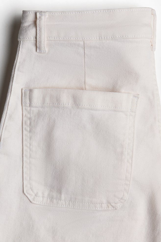 Wide High Waist Jeans - Ivory/Navy denim blue/Dark denim blue/Denim black/Light denim blue - 6