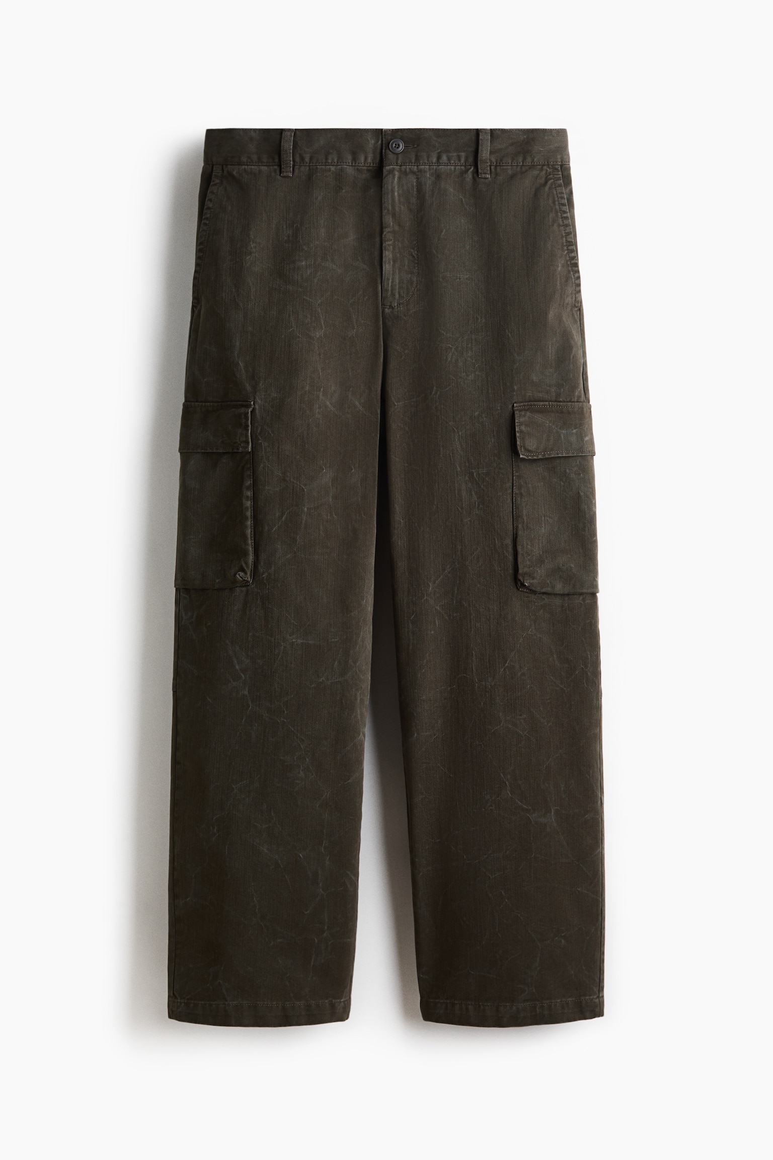 Relaxed Fit Cargo trousers - Koyu haki/Soluk siyah