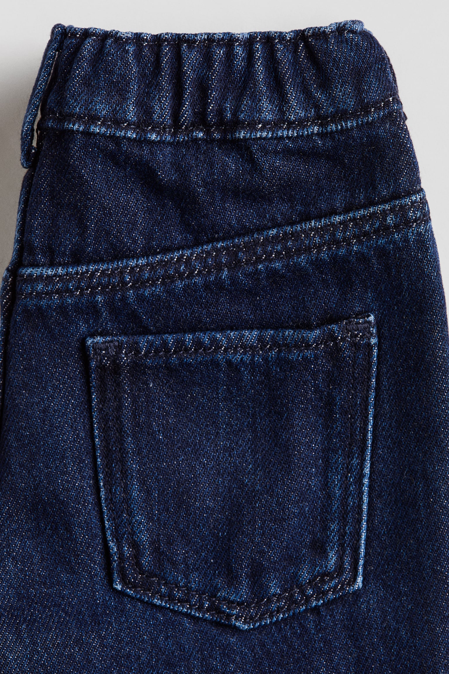 Детские джинсы H&M Barrel-Leg, цвет: Тёмный джинсовый синий — фото 5