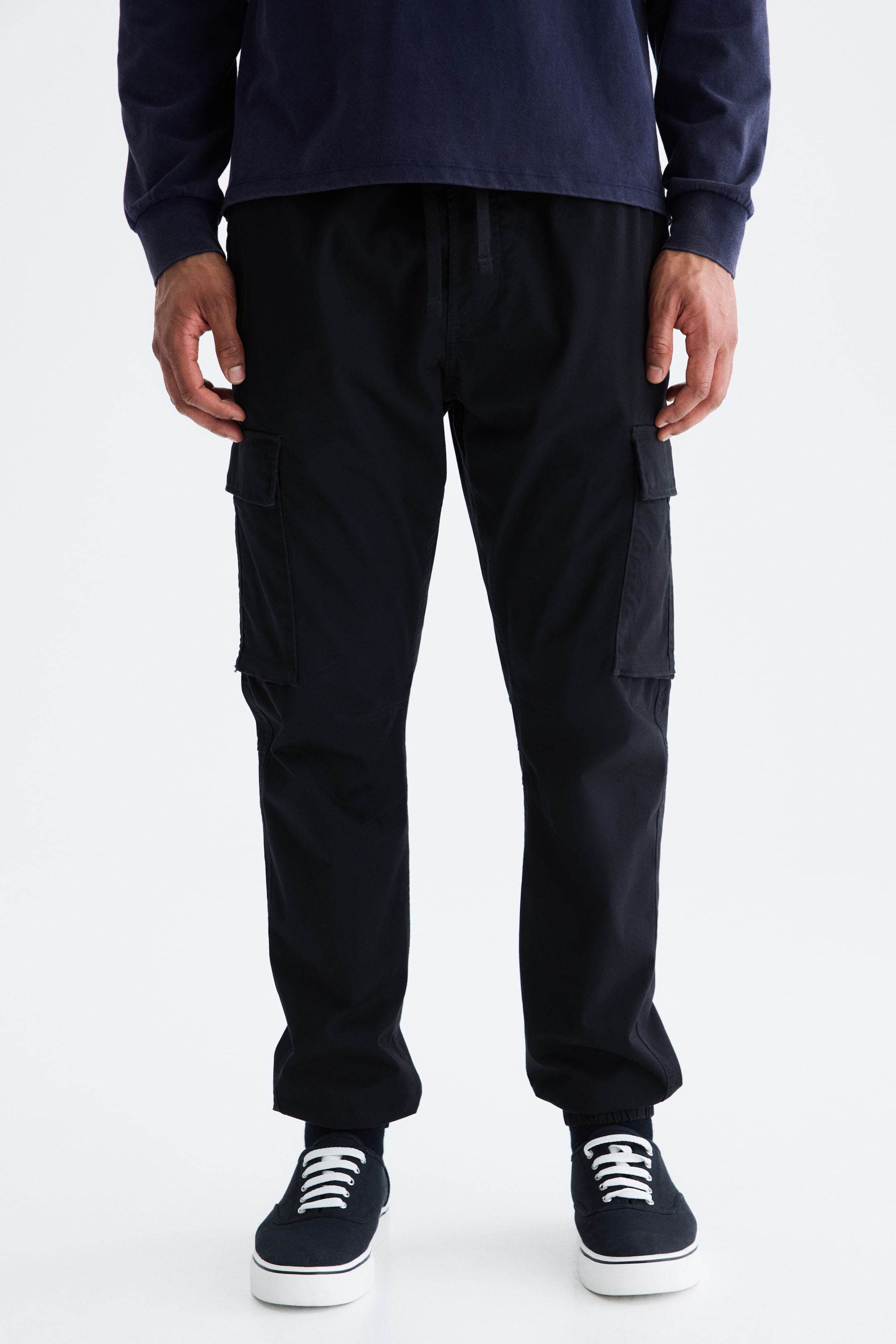 Мужские брюки H&M Slim-Fit Cargo Pants — фото 4