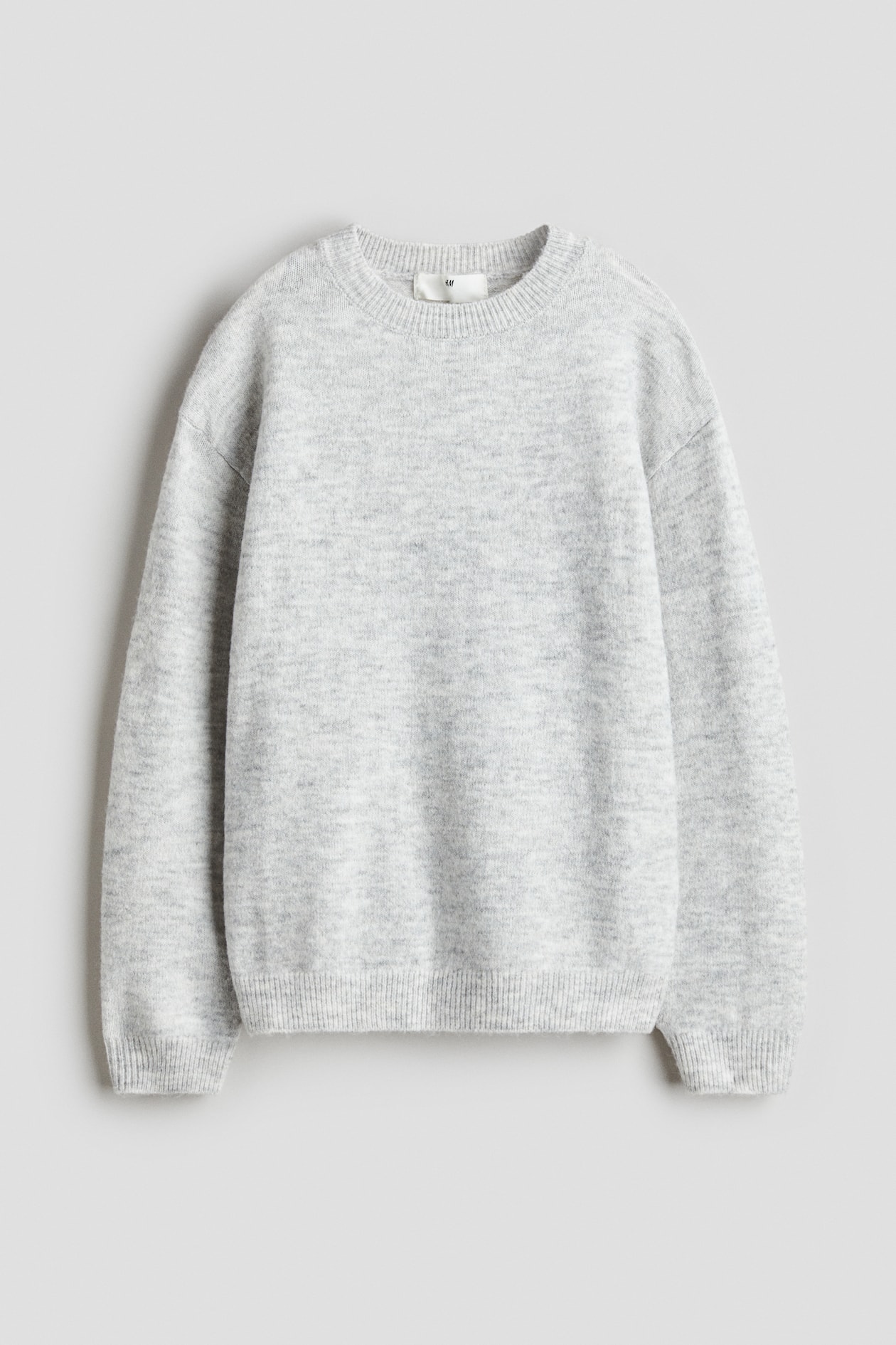 Loose-fit jumper - Light grey marl - Kids | H&M GB