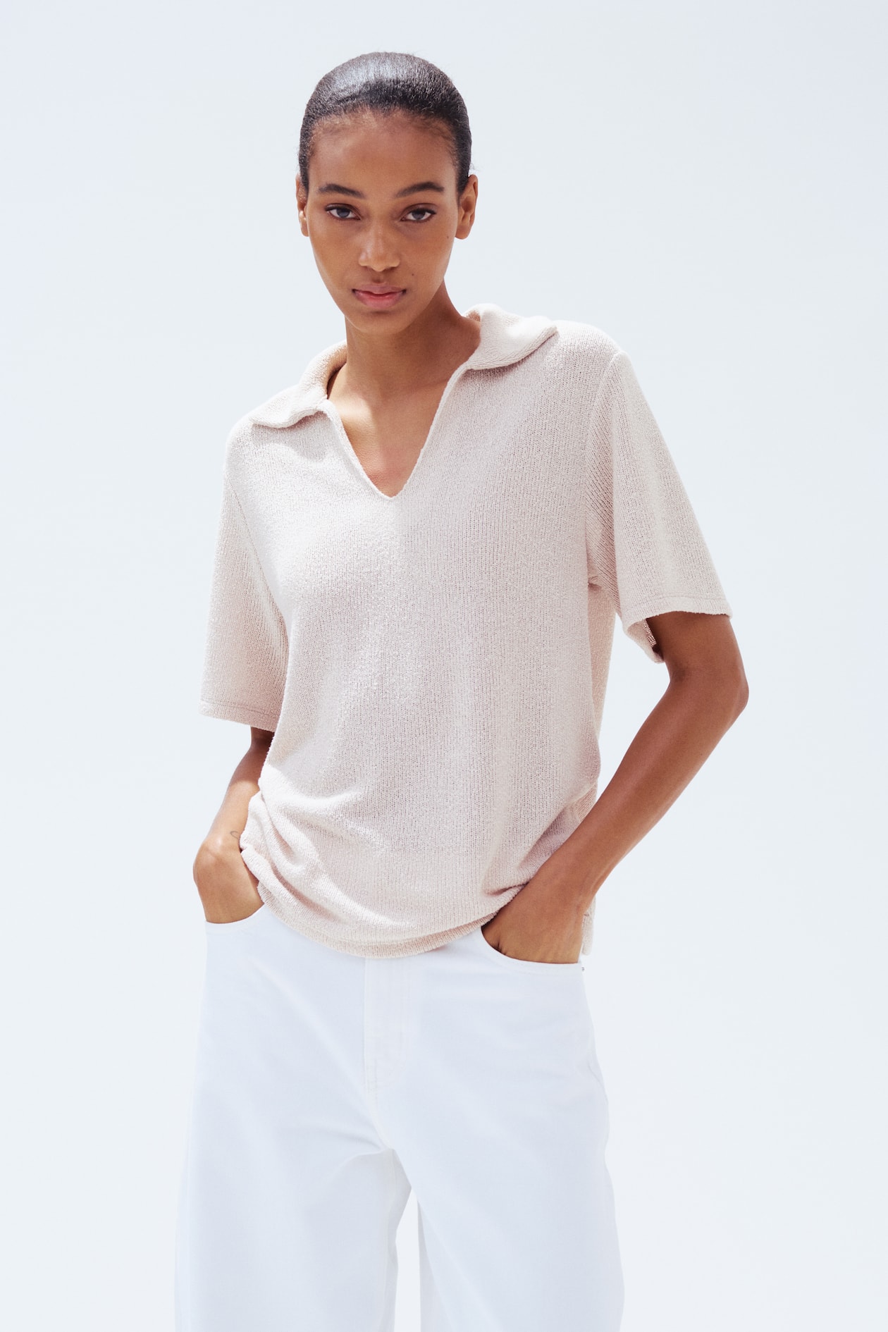 Knit Top with Collar - image 4
