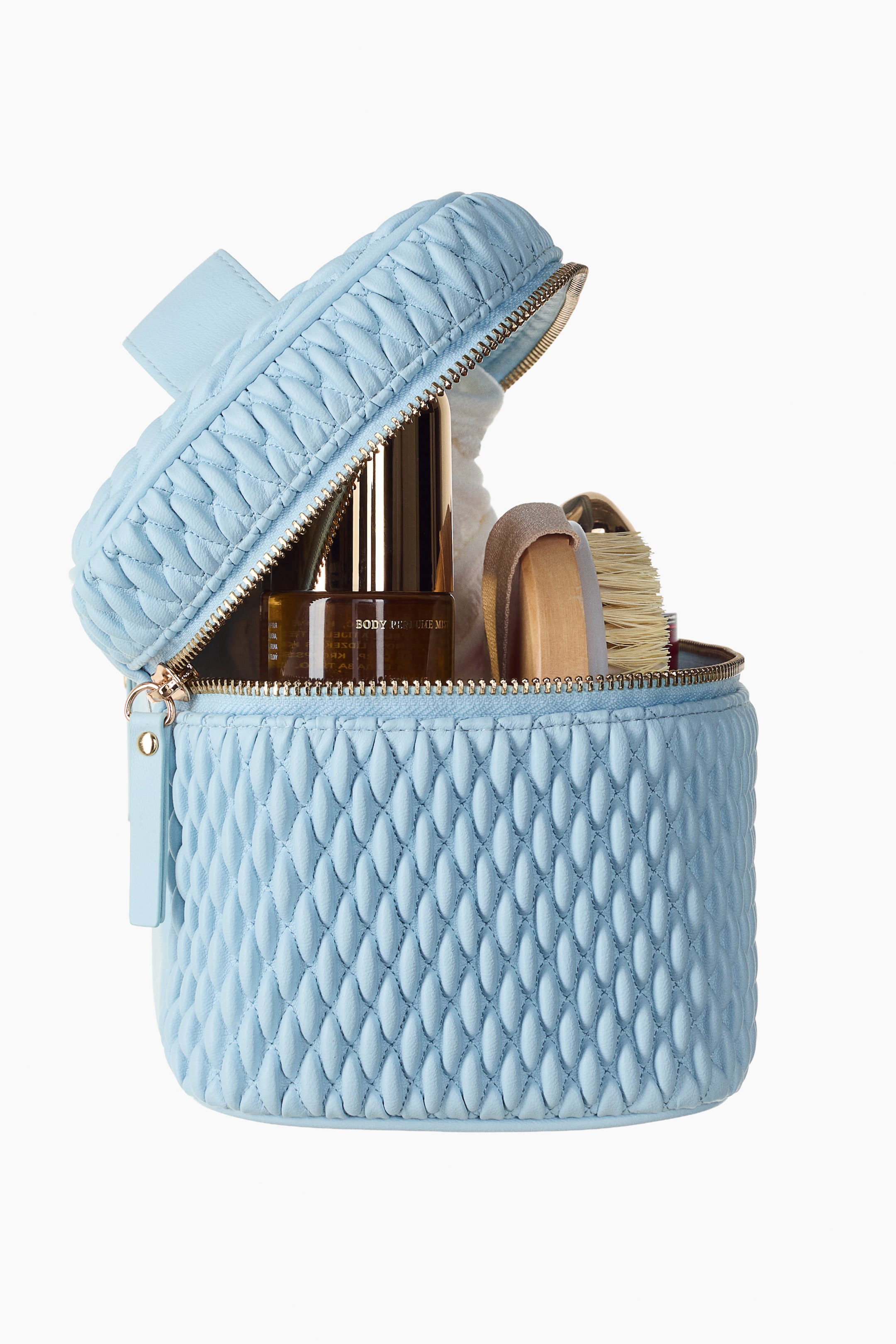 Nagyobb kép megtekintése: Dobozos szabású steppelt sminktáska - Kék - Beauty all | H&M HU 3