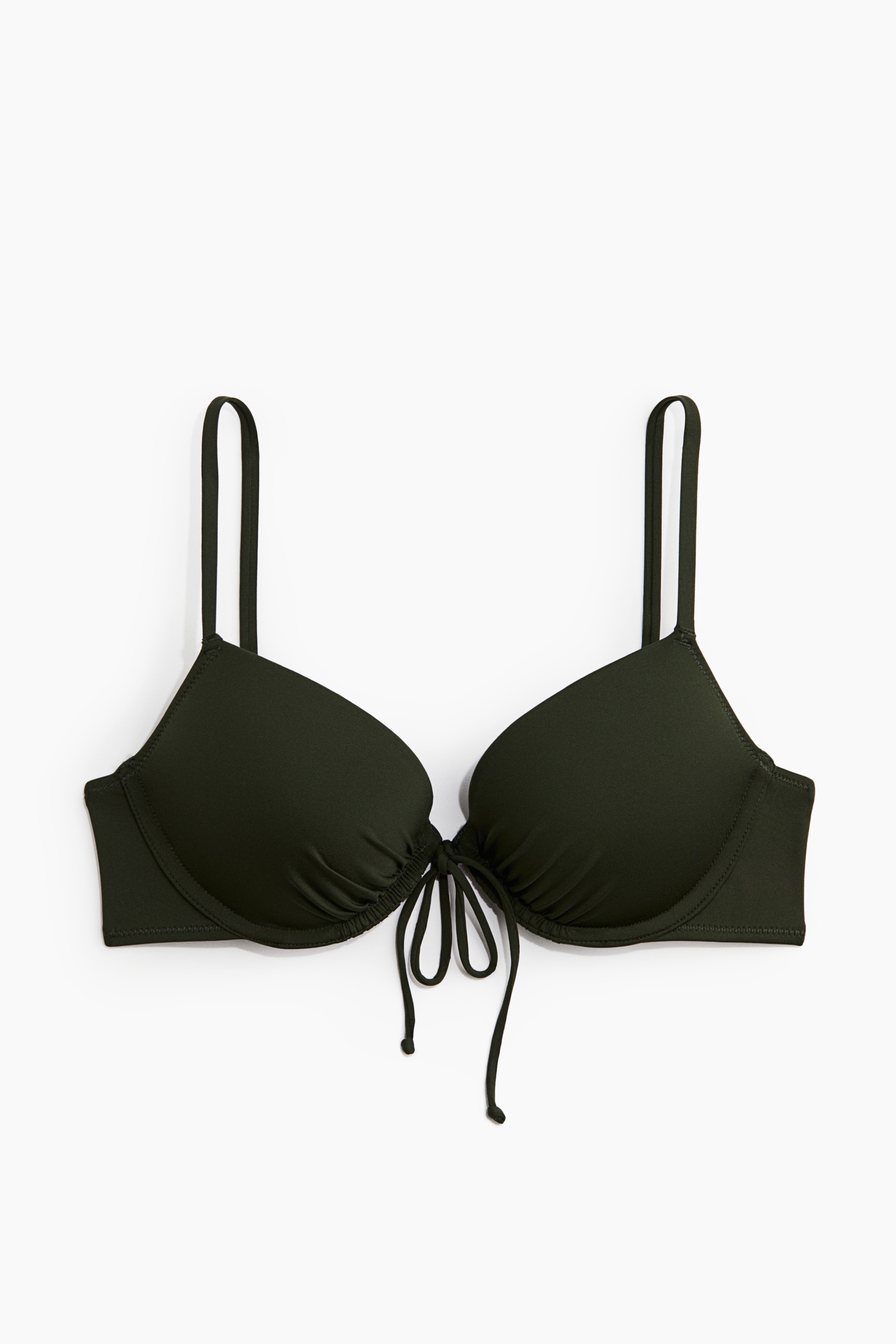 Push-Up Bikini Top - Dark green