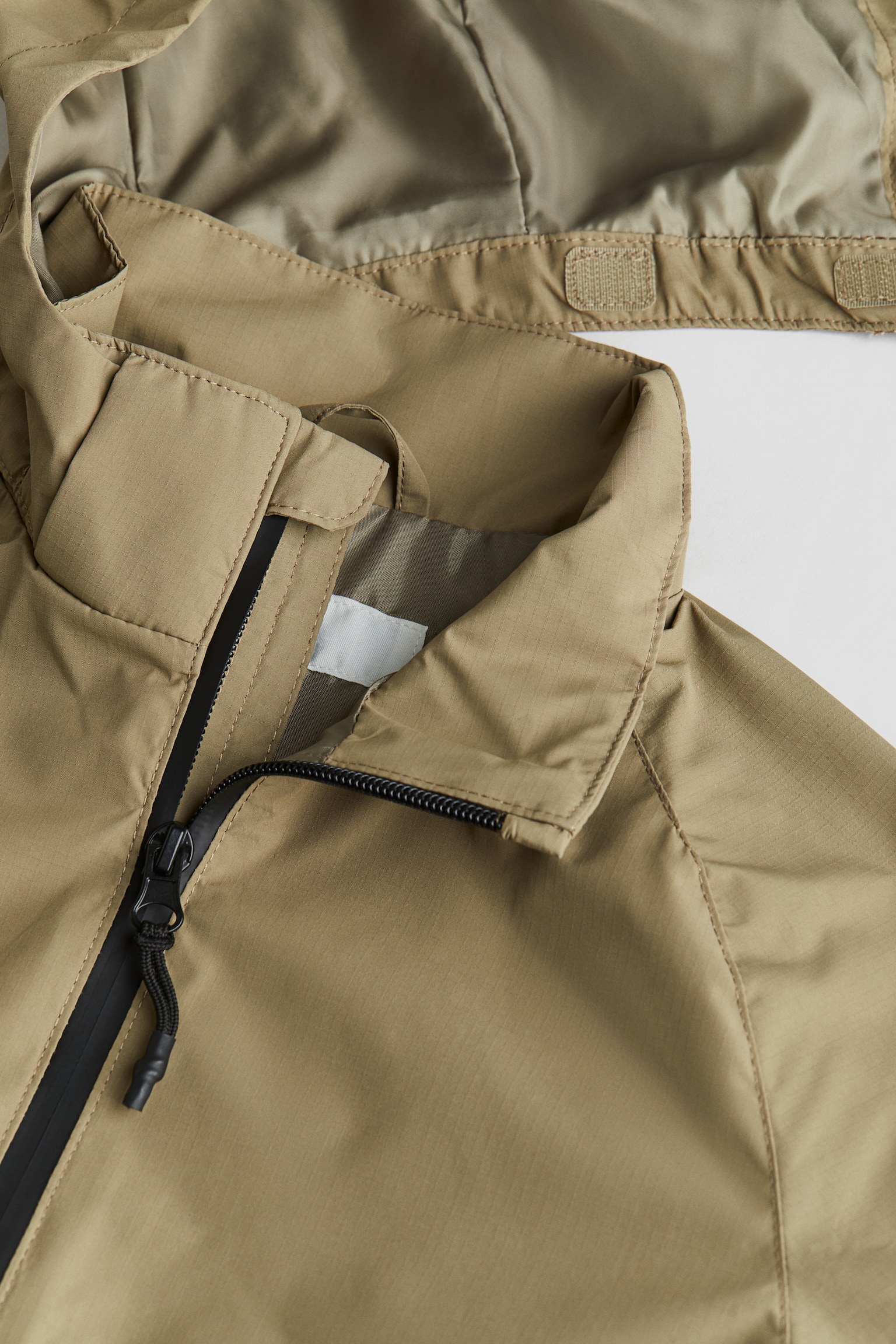 Water Repellent Windbreaker - Olive green/Black - 3