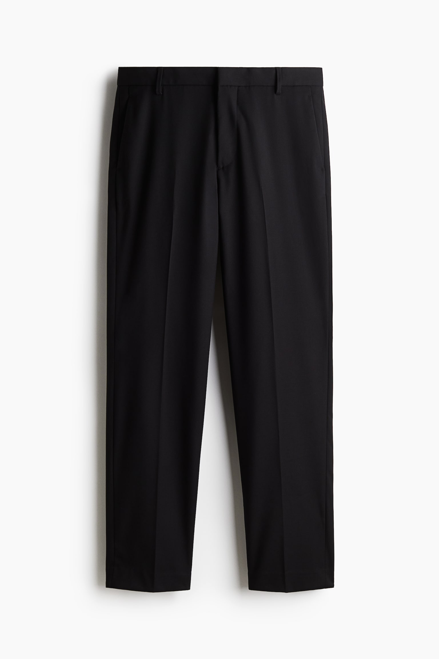 Мужские костюмные брюки H&M Regular-Fit, цвет: Чёрный — фото 1
