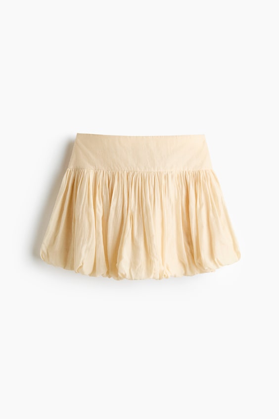 Женские юбки H&M Cupro-Blend Bubble-Hem Skirt