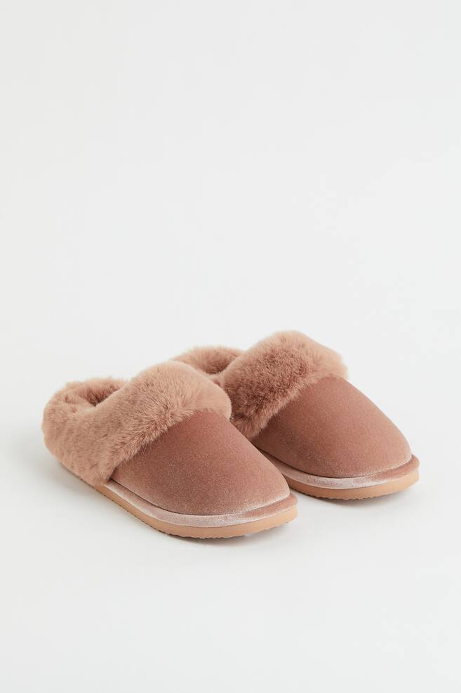 Warm-lined slippers - Beige-pink - 2