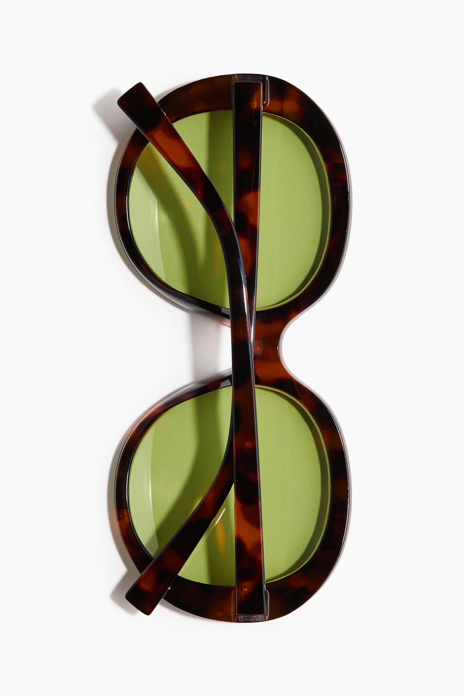 Runde Sonnenbrille-Braun/Schildpattmuster - 4
