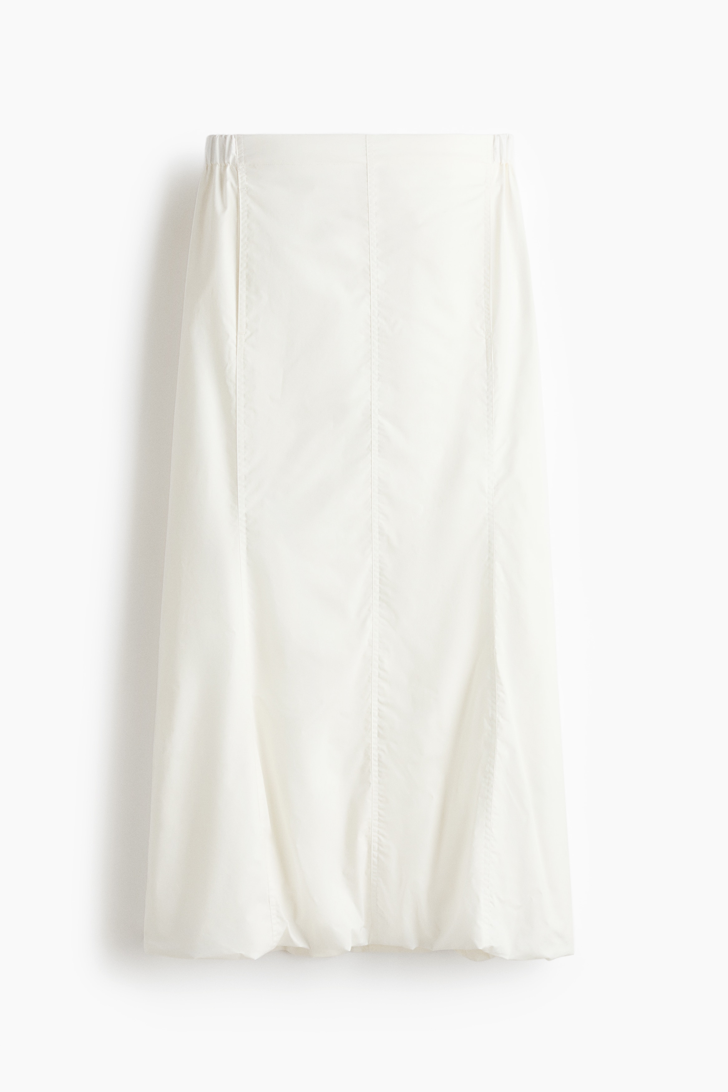 Bubble-hem skirt - White