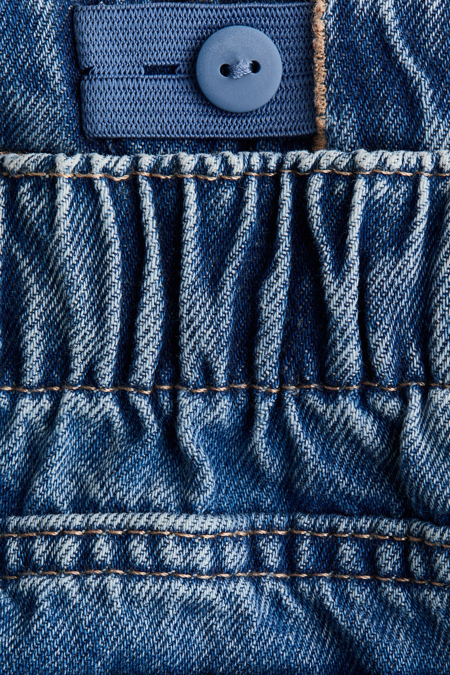 Детские джинсы H&M Loose-Fit Wide-Leg, цвет: Джинсовый синий — фото 5