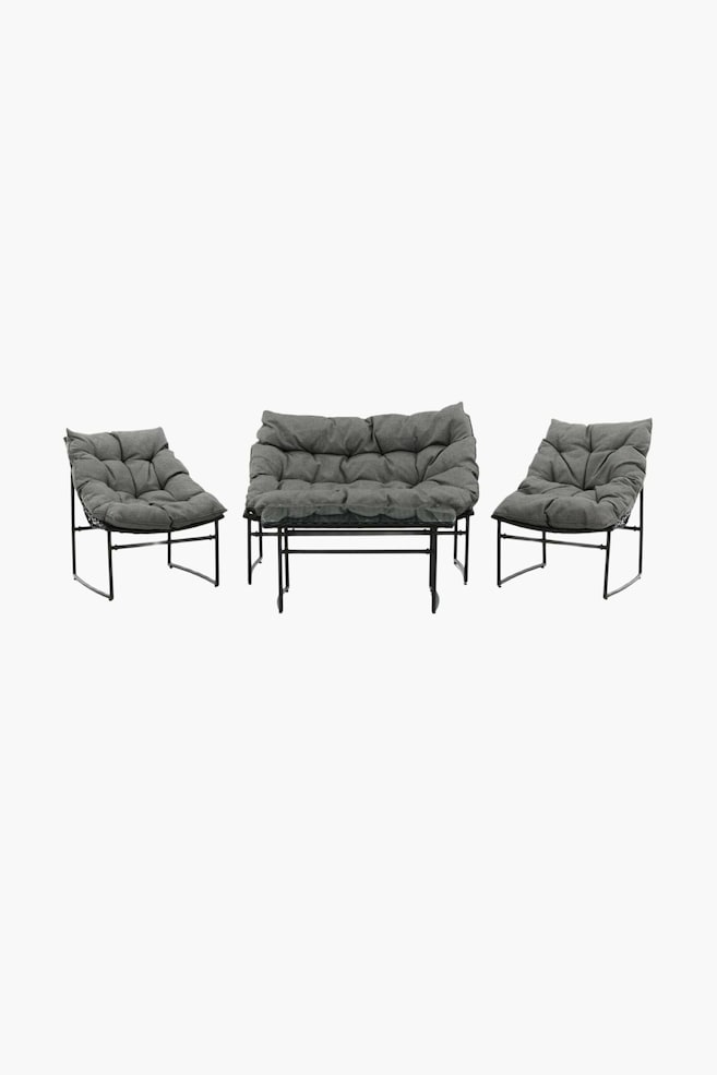 Tina Sofa Groep - Ratan, Zwart - 1