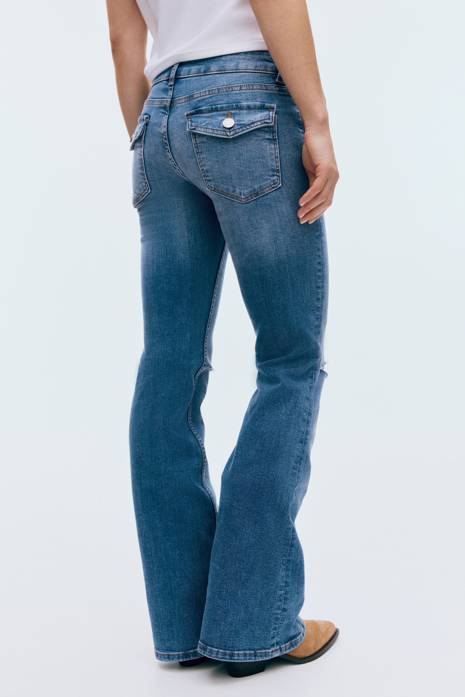 Flared Low Jeans - Bleu denim/Noir/color block/Bleu denim pâle/Gris/Bleu denim/Bleu denim clair/color block/Gris foncé/Bleu denim foncé - 6