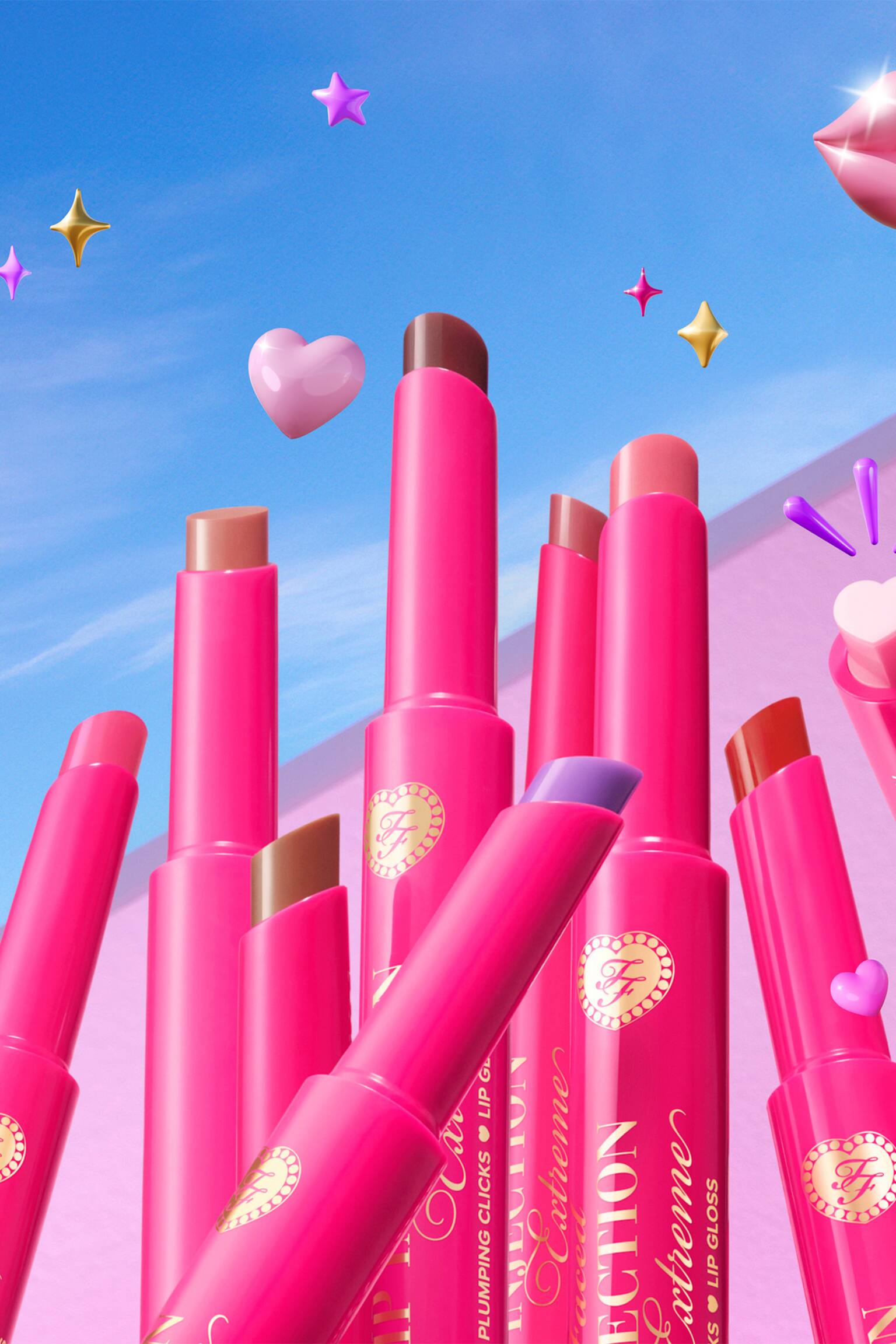 Lip Injection Extreme Plumping Clicks - Sweet Lavender/Don't Be Chai/Kiss The Bride/On Point/Feelin' Spicy/Velvet Crush/Perfect Pink/Voted Most Popular - 3