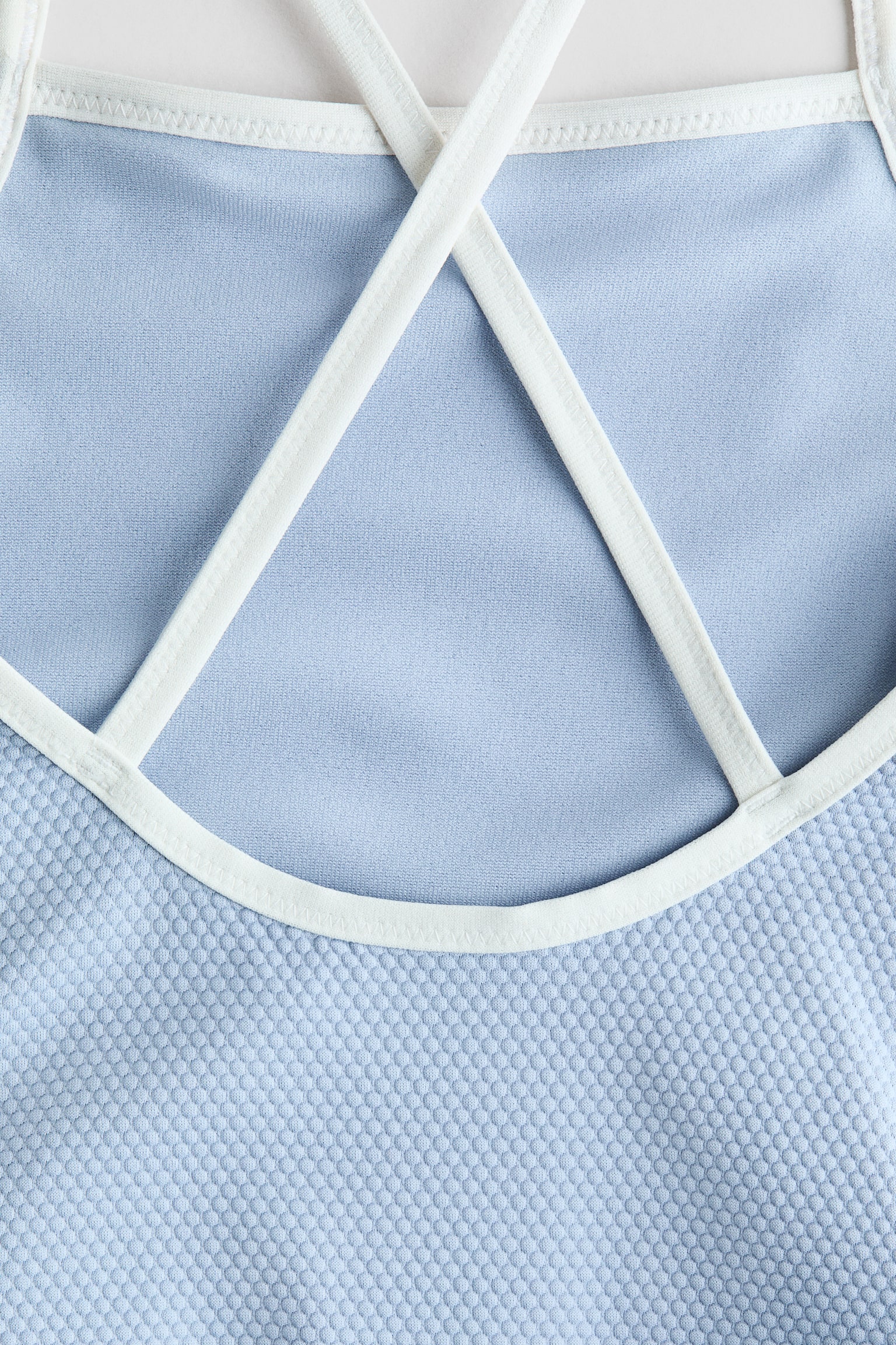 Badeanzug mit Struktur - Hellblau - 2