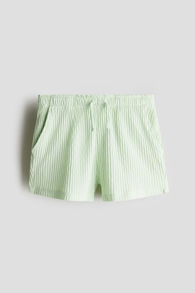 Pointelle jersey shorts - Light green/Cream/Floral/Light pink/Strawberries - 1