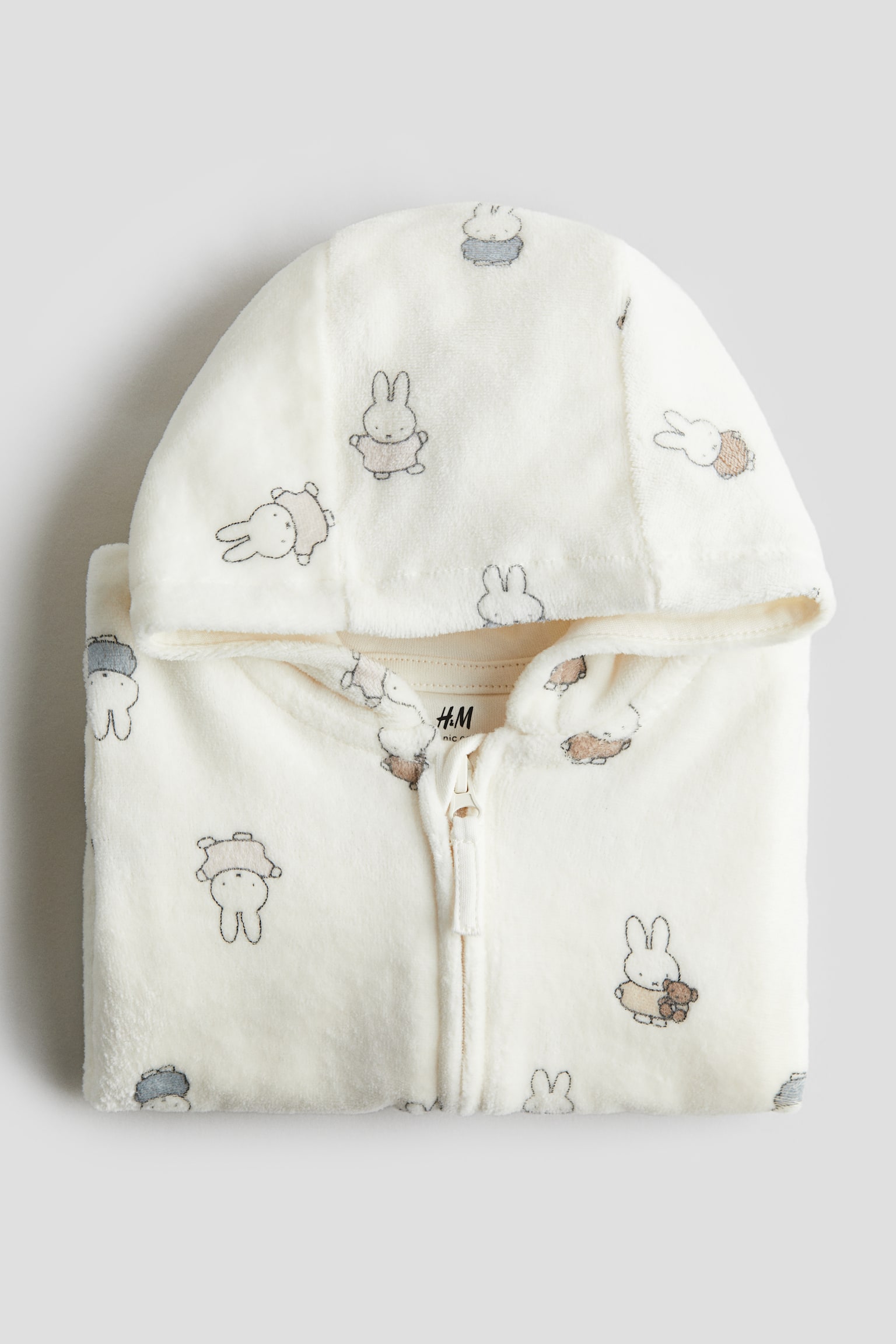 Hooded sweatshirt all-in-one suit - White/Miffy - 2