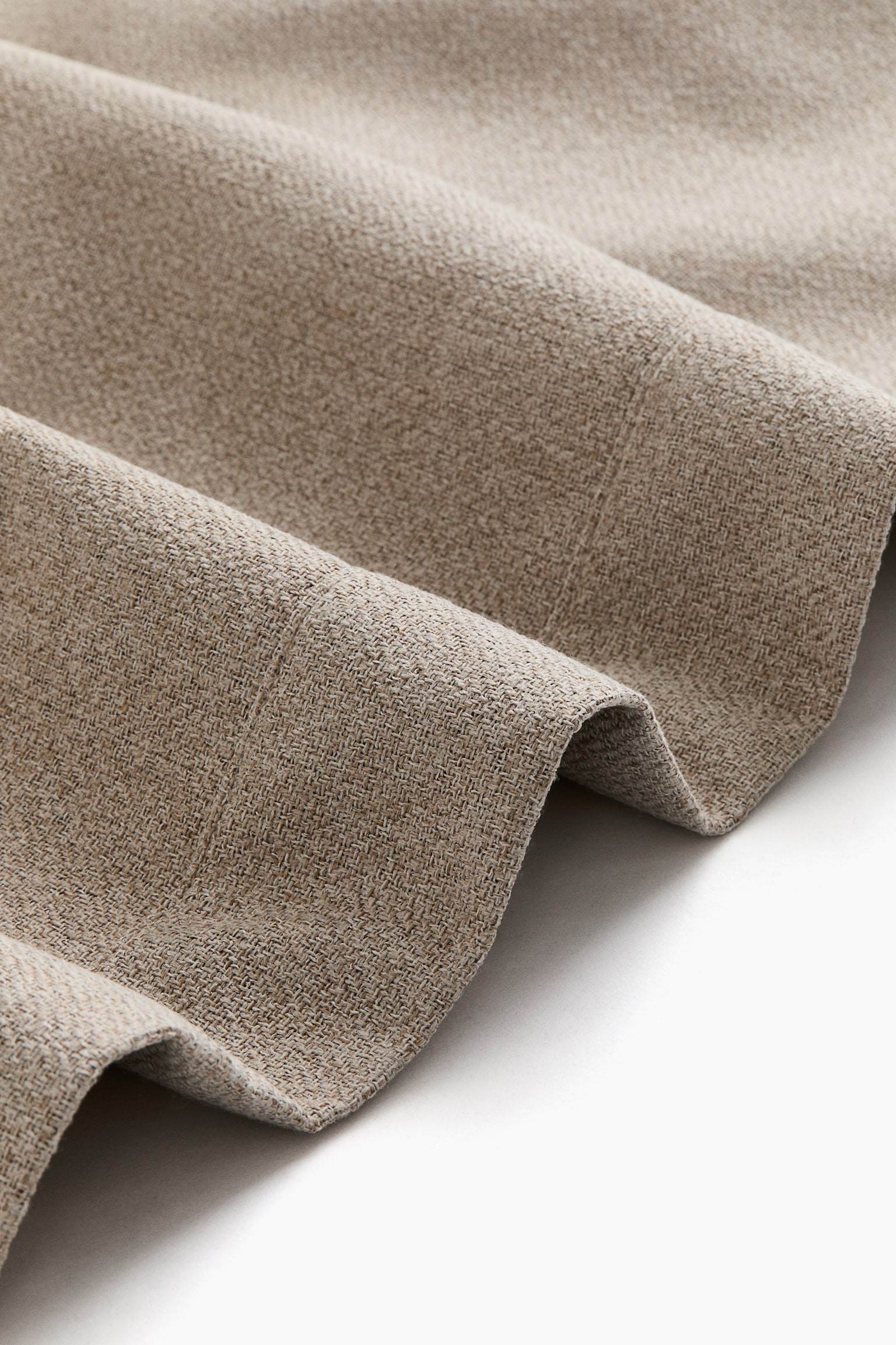 1-pack long and wide blackout curtain length - Beige marl/Khaki green - 5