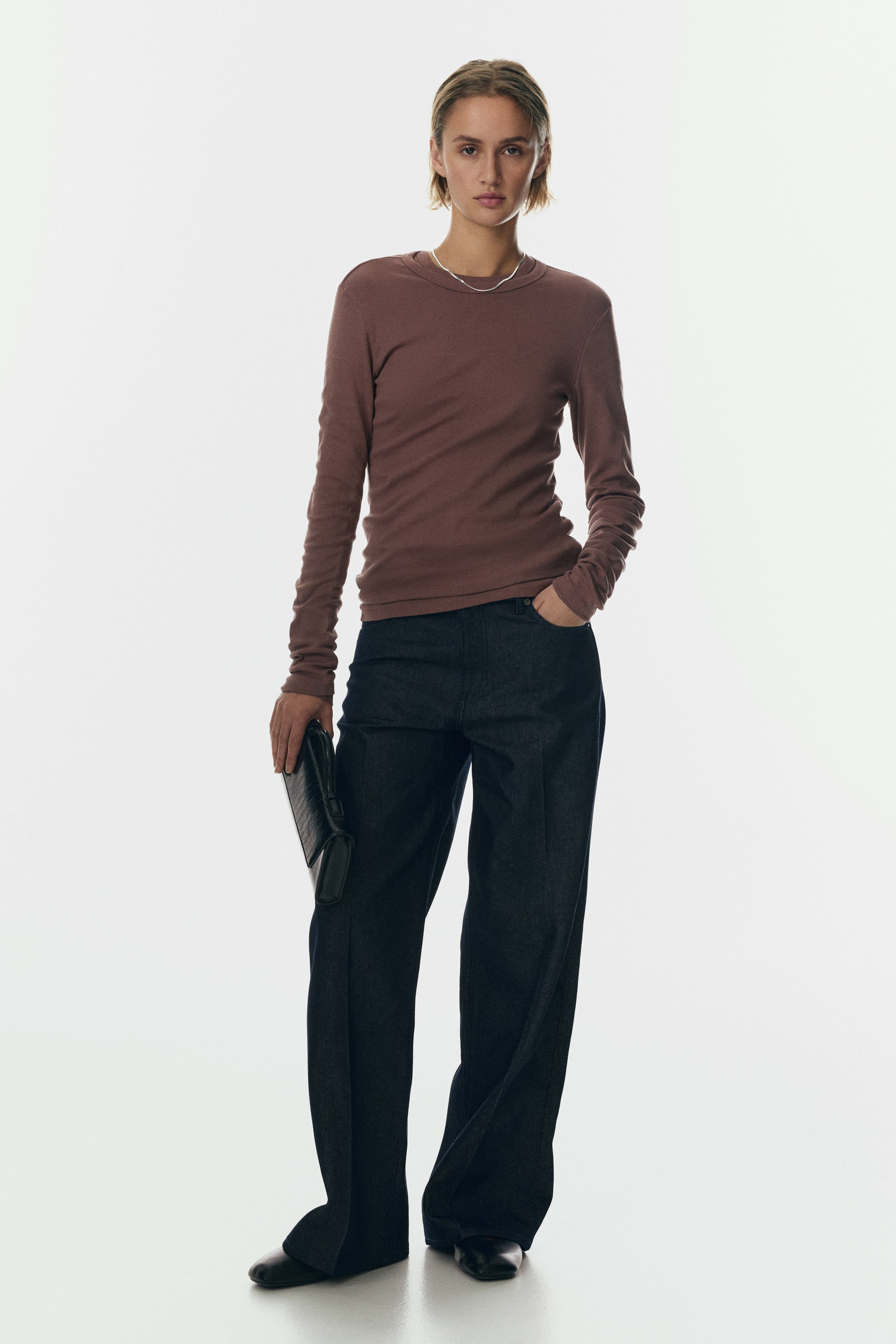 Long-sleeved Jersey Top