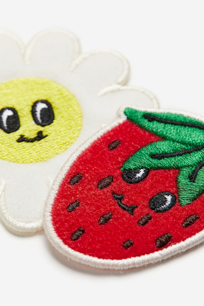 2-pack repair patches - Red/Strawberry - 2