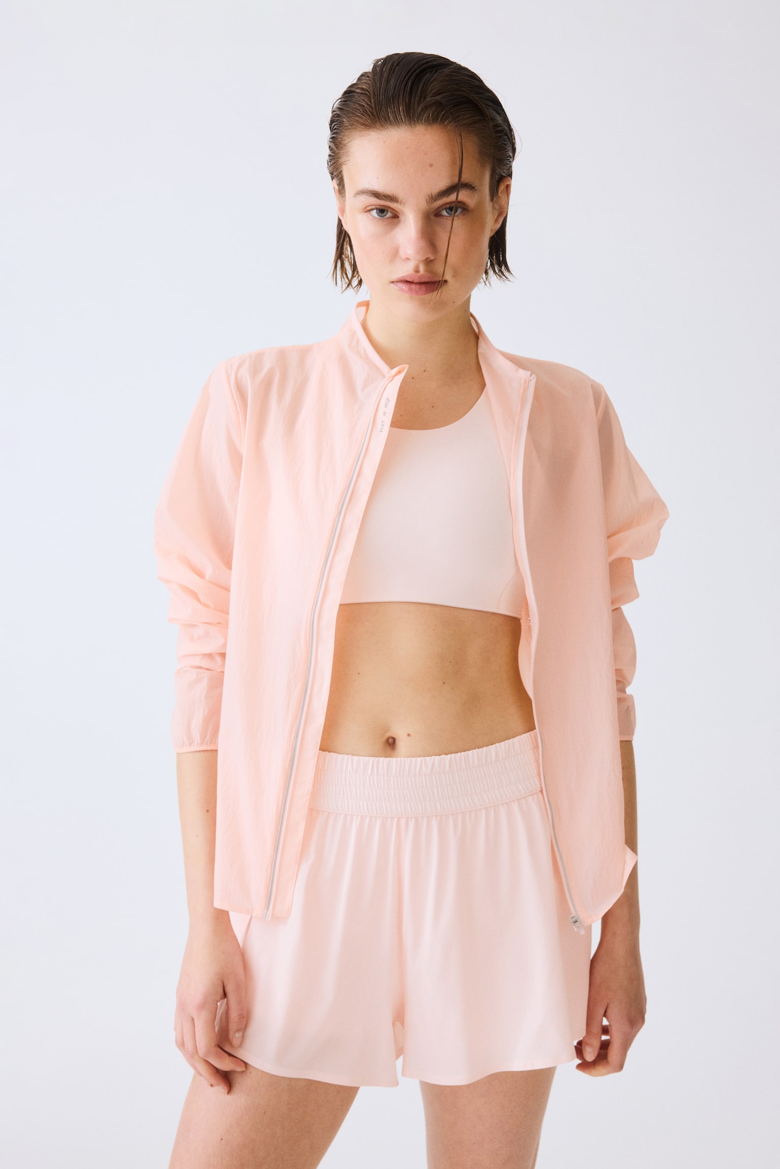 High Support Sports bra with ShapeMove™ - Powder pink/White/Black - 4