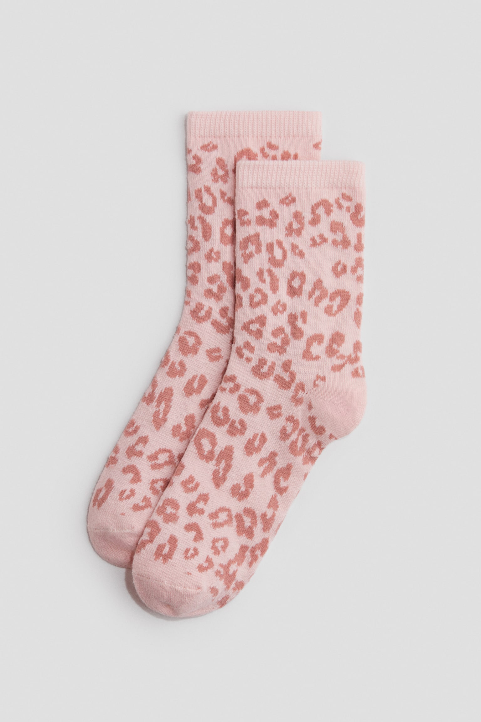 10-pack socks - Light pink/Leopard print/Plum/Cherries/Light pink/Flowers/Blue/Hearts/Light pink/Hearts/White/Beige hearts/Light pink/Bows - 3
