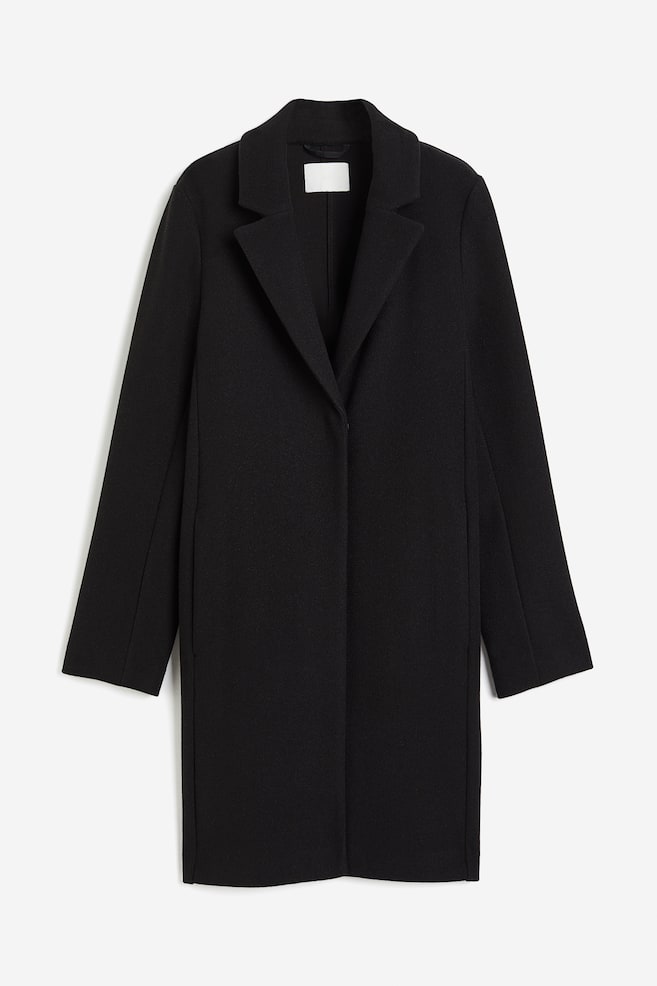 Manteau à fermeture droite - Noir/Crème/Gris clair chiné - 2