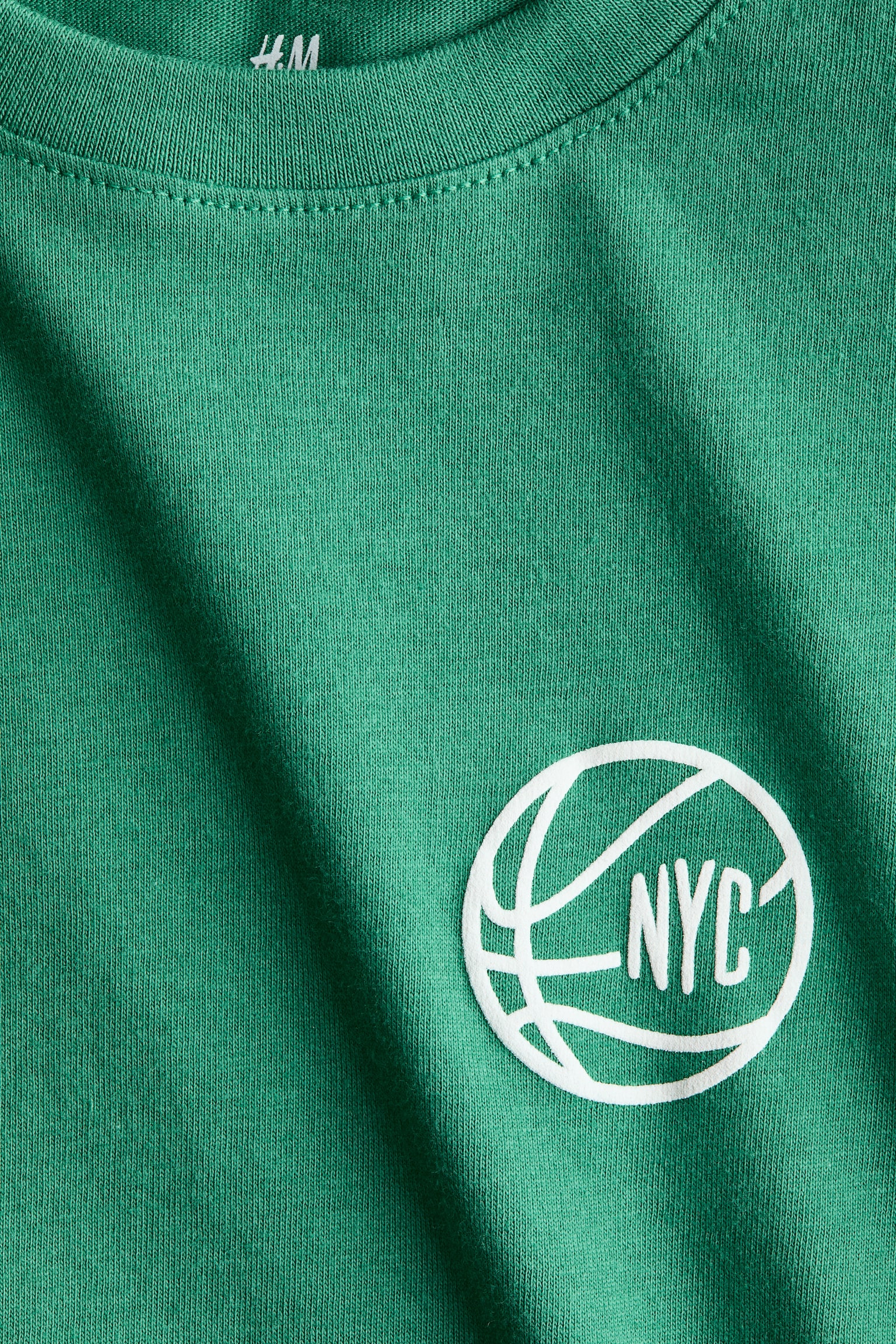 Футболка з принтом - Зелений/Basketball - 3