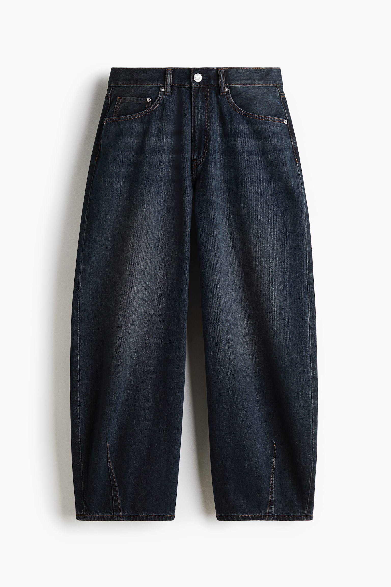 Baggy Barrel Jeans - Tmavý denim blue/Černý denim/Sepraný denim blue/Denim blue